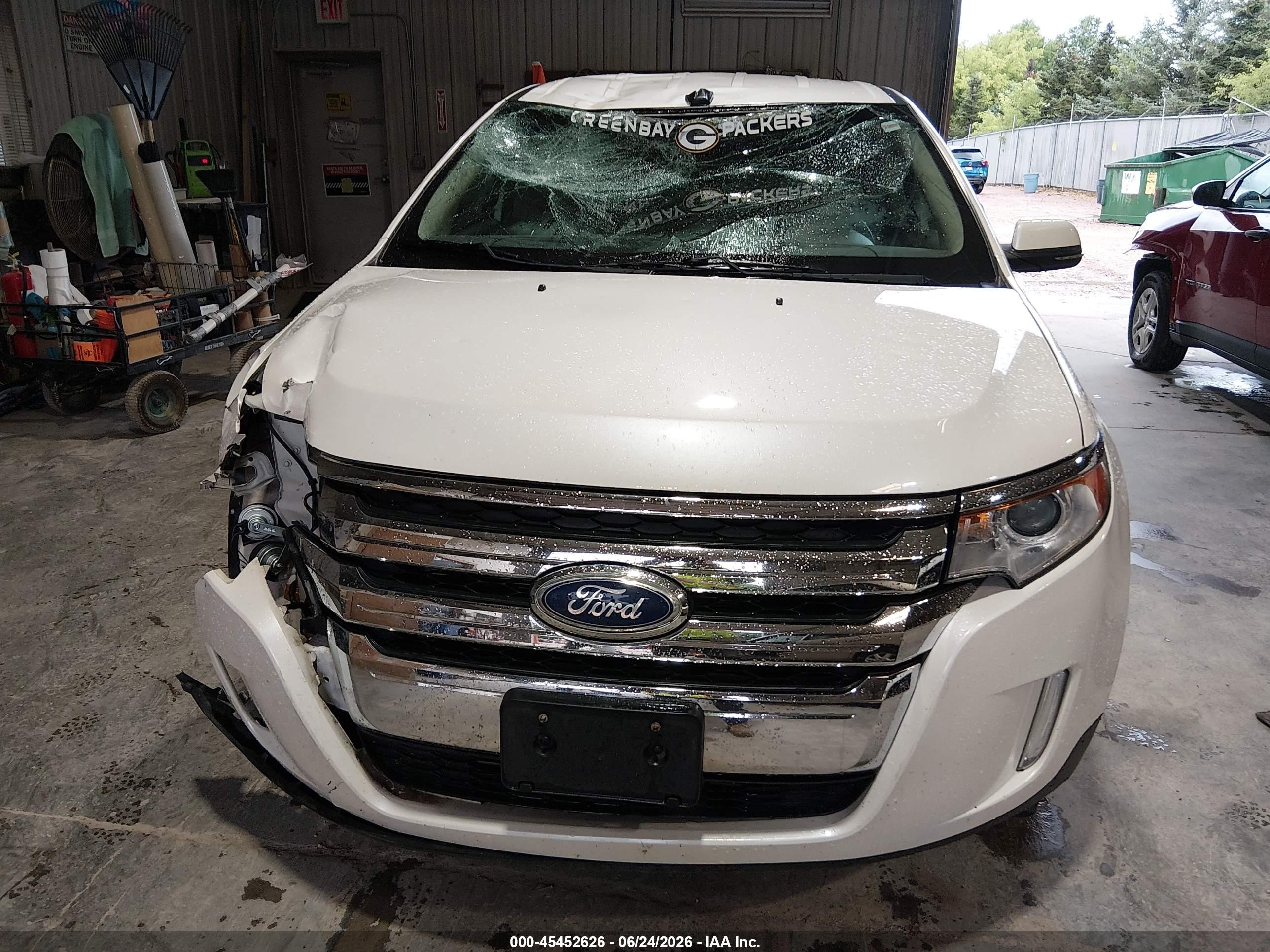 2014 Ford Edge Sel White vin: 2FMDK3JC7EBB06341