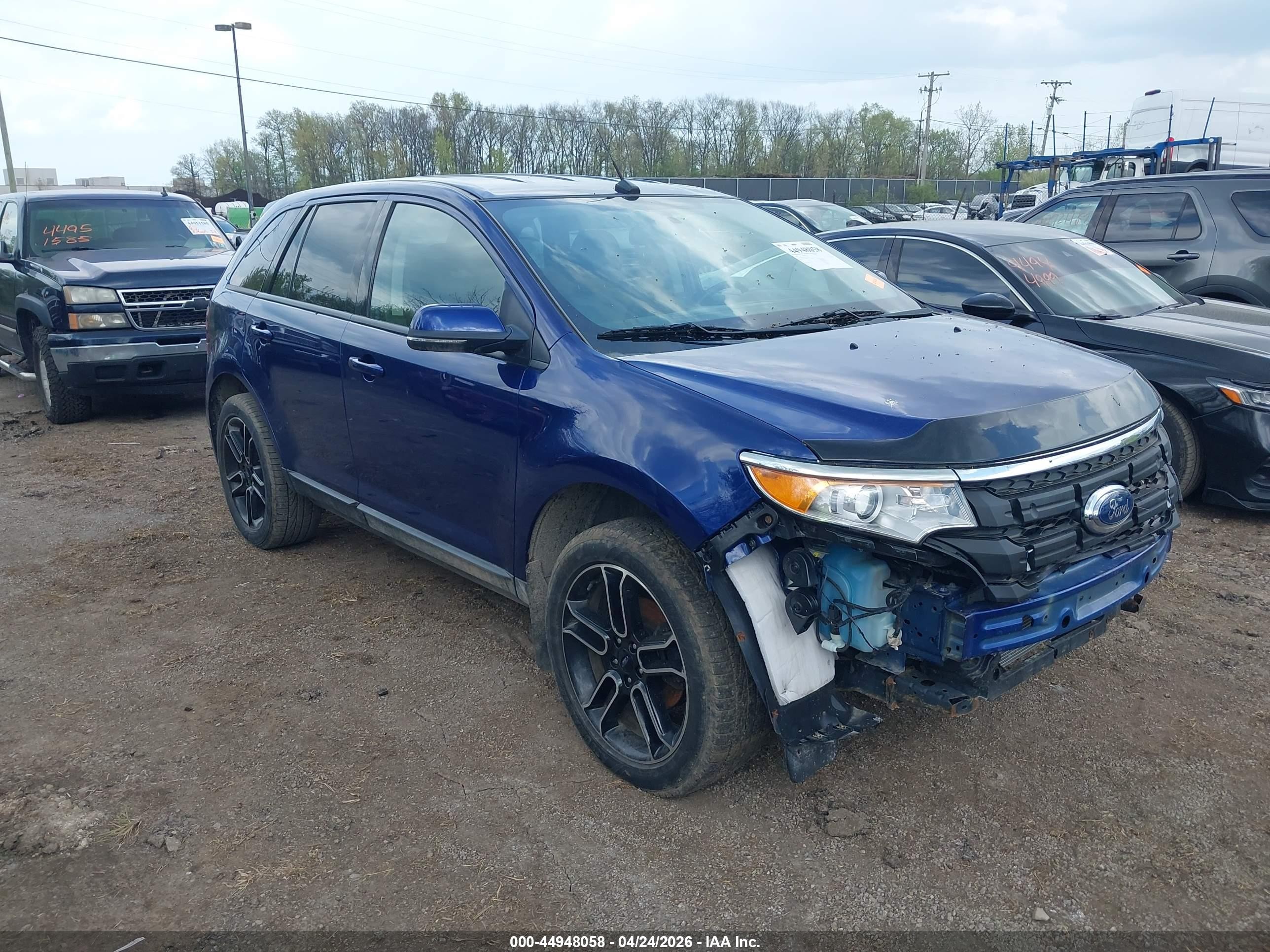 2014 Ford Edge Sel Синий vin: 2FMDK3JC7EBB24063