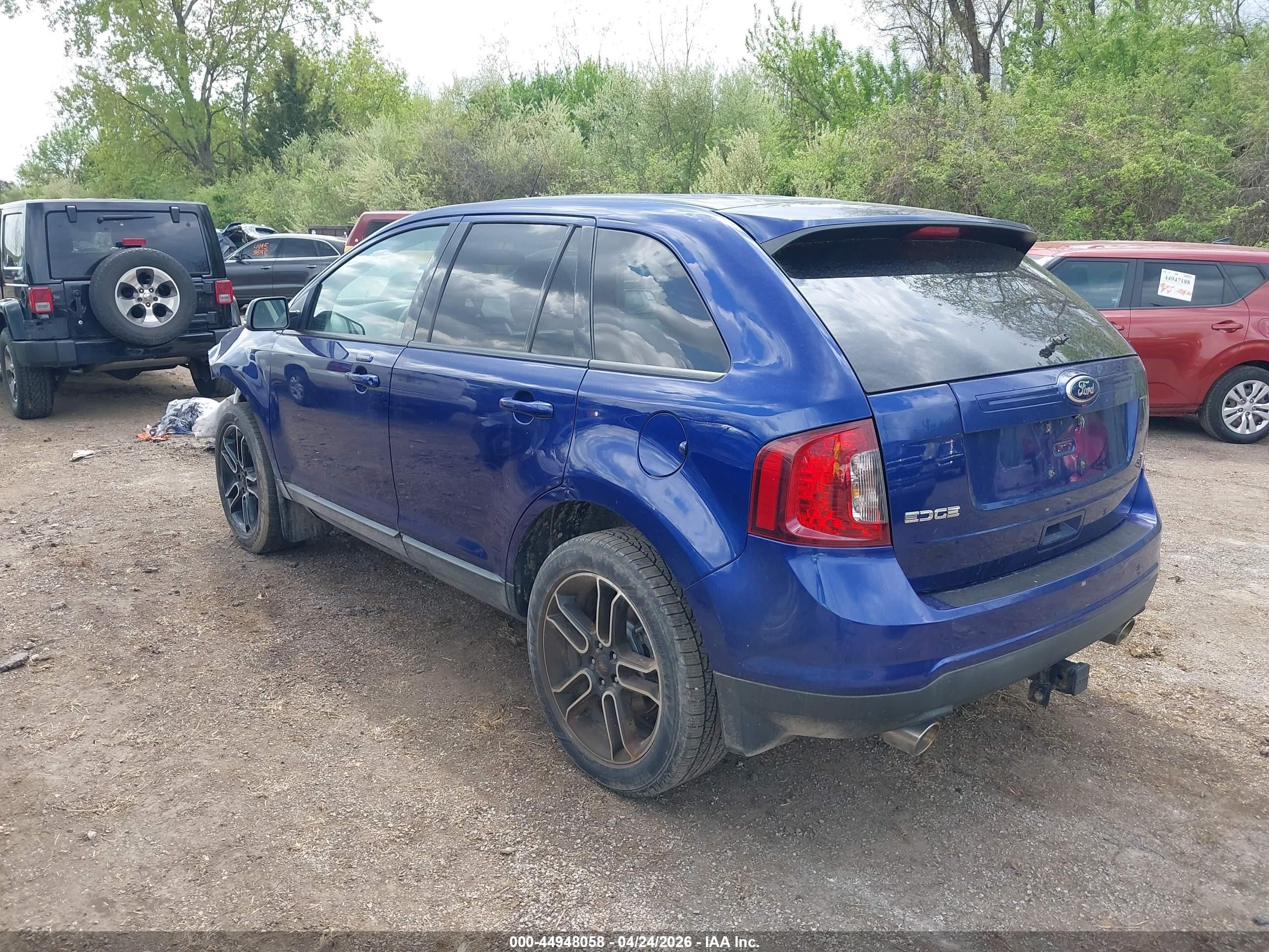 2014 Ford Edge Sel Синий vin: 2FMDK3JC7EBB24063