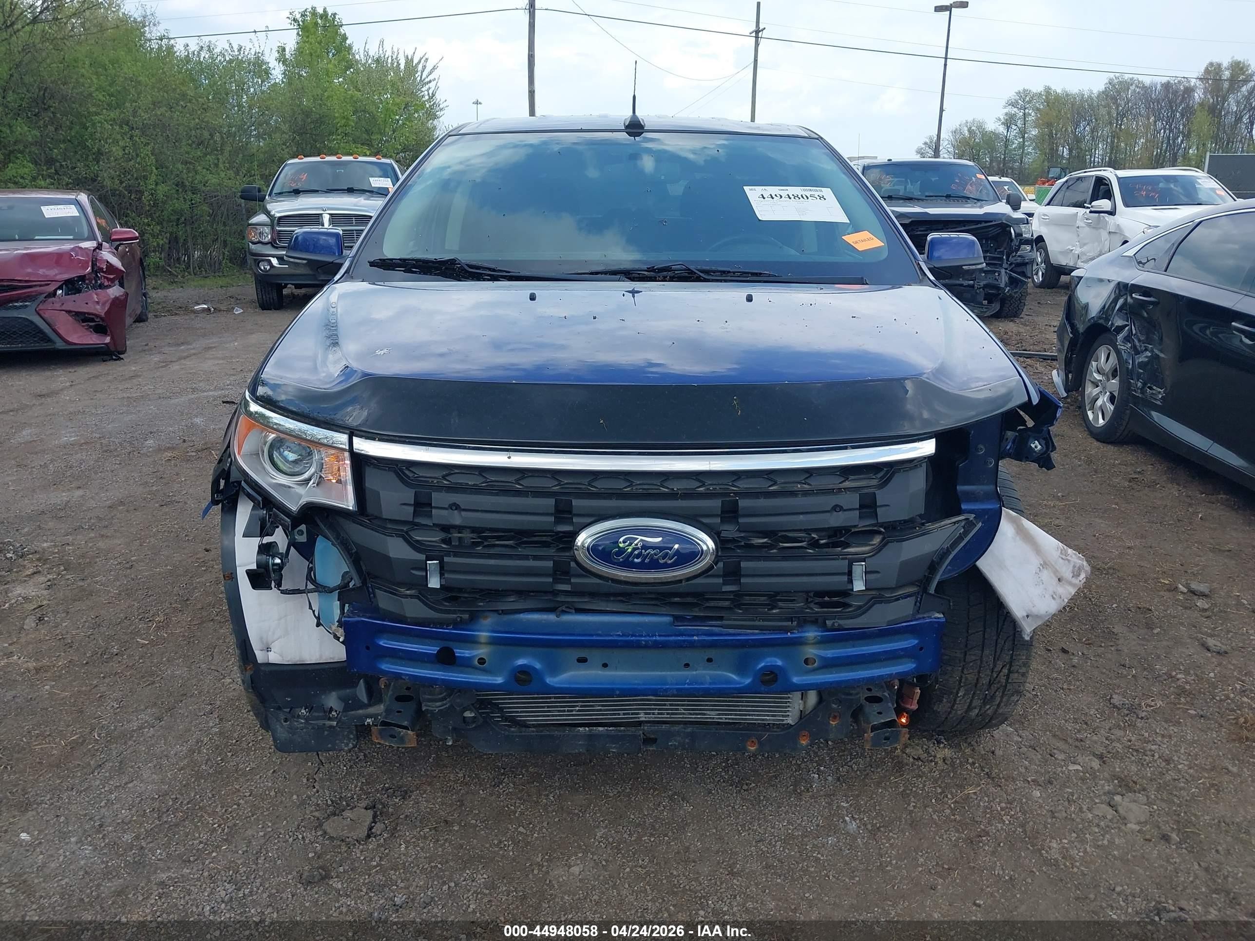 2014 Ford Edge Sel Синий vin: 2FMDK3JC7EBB24063