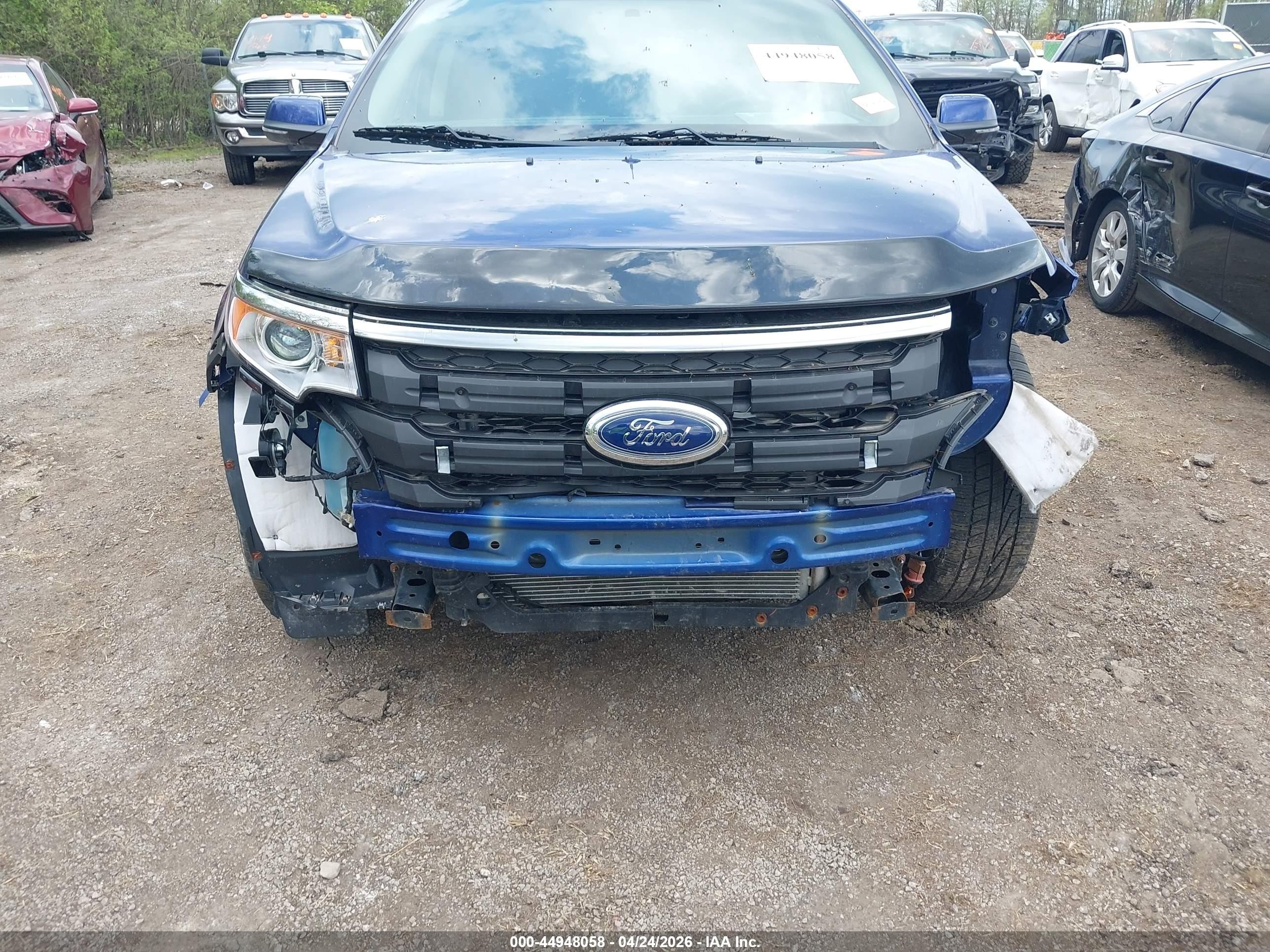 2014 Ford Edge Sel Синий vin: 2FMDK3JC7EBB24063