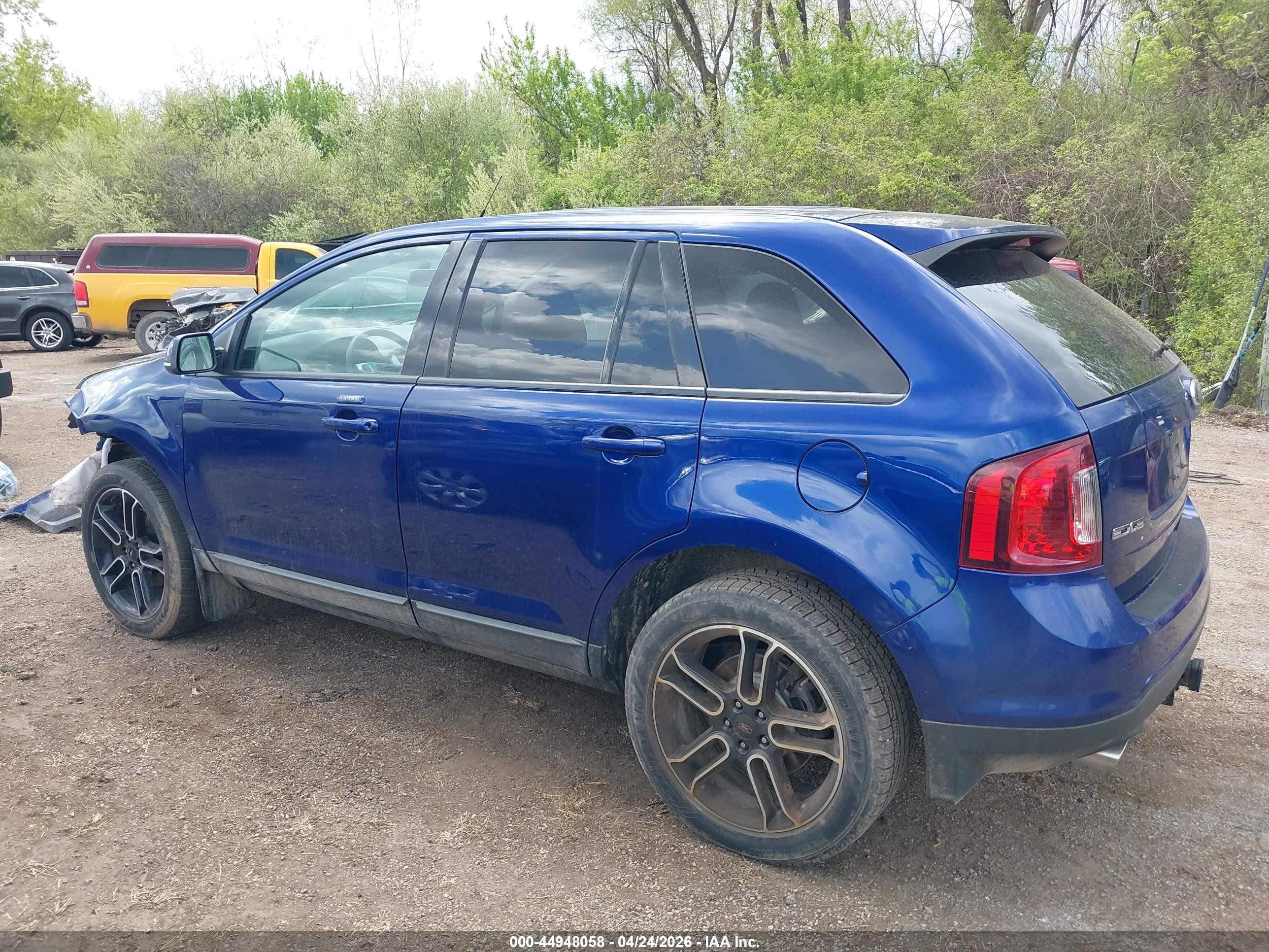 2014 Ford Edge Sel Синий vin: 2FMDK3JC7EBB24063