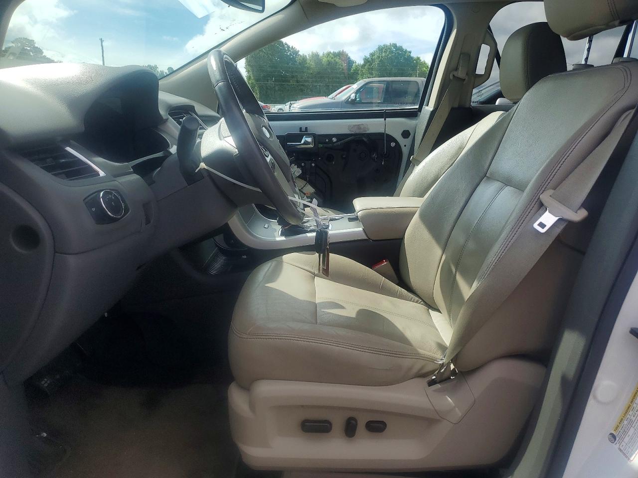 2014 Ford Edge Sel White vin: 2FMDK3JC7EBB28081