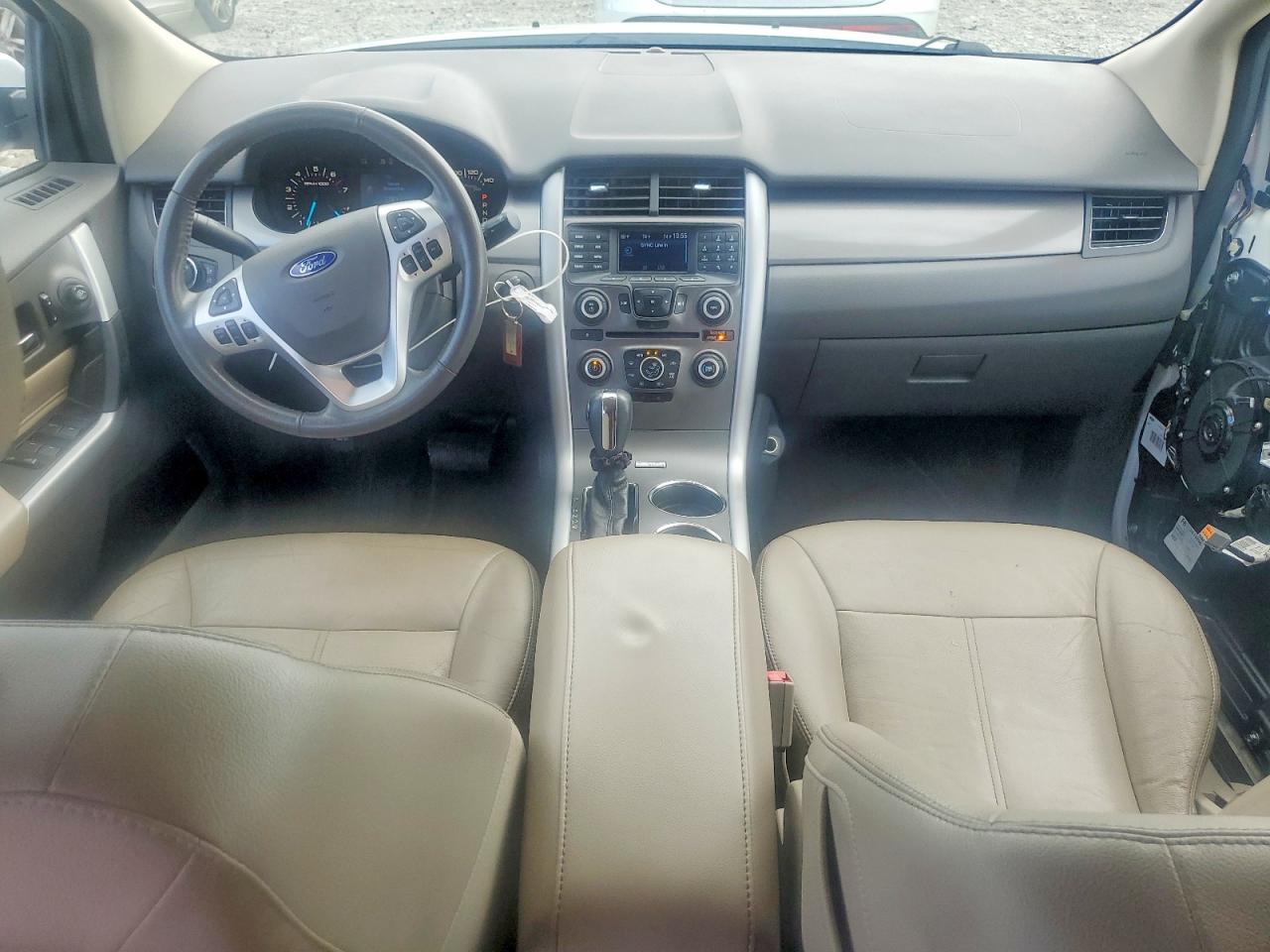 2014 Ford Edge Sel White vin: 2FMDK3JC7EBB28081