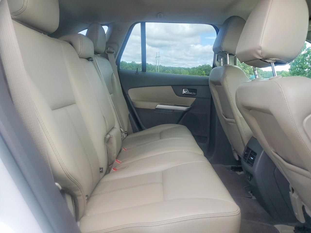 2014 Ford Edge Sel White vin: 2FMDK3JC7EBB28081