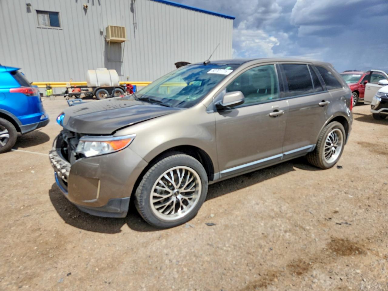 2014 Ford Edge Sel Brown vin: 2FMDK3JC7EBB35001