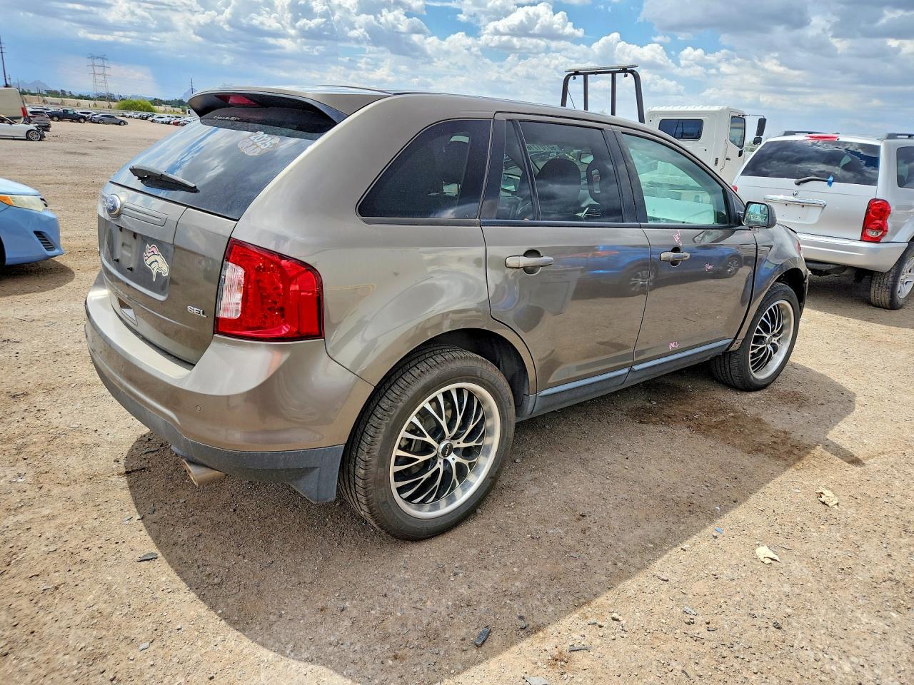 2014 Ford Edge Sel Brown vin: 2FMDK3JC7EBB35001