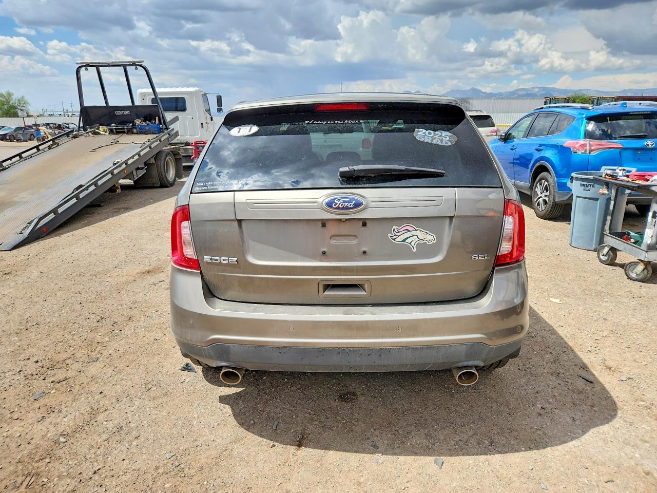 2014 Ford Edge Sel Brown vin: 2FMDK3JC7EBB35001