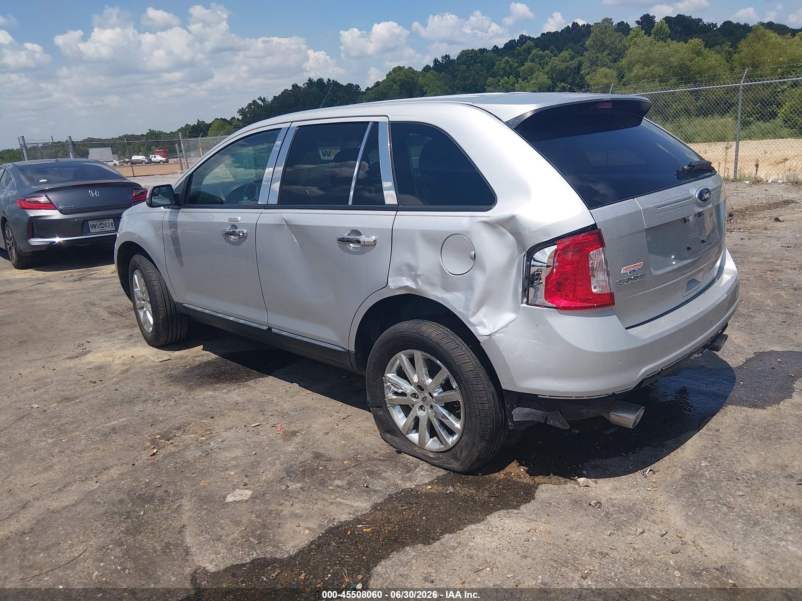 2014 Ford Edge Sel Silver vin: 2FMDK3JC7EBB37217