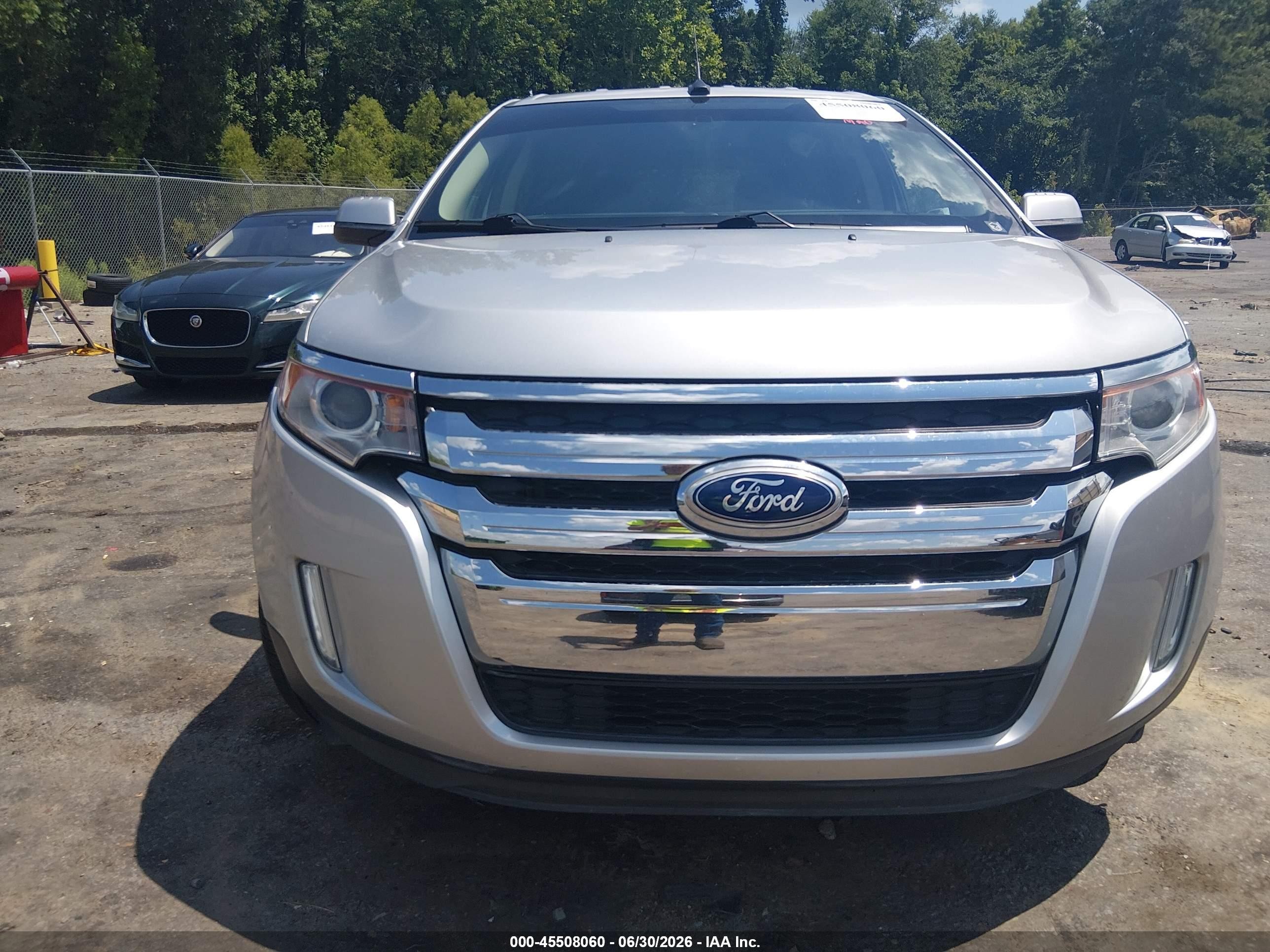 2014 Ford Edge Sel Silver vin: 2FMDK3JC7EBB37217