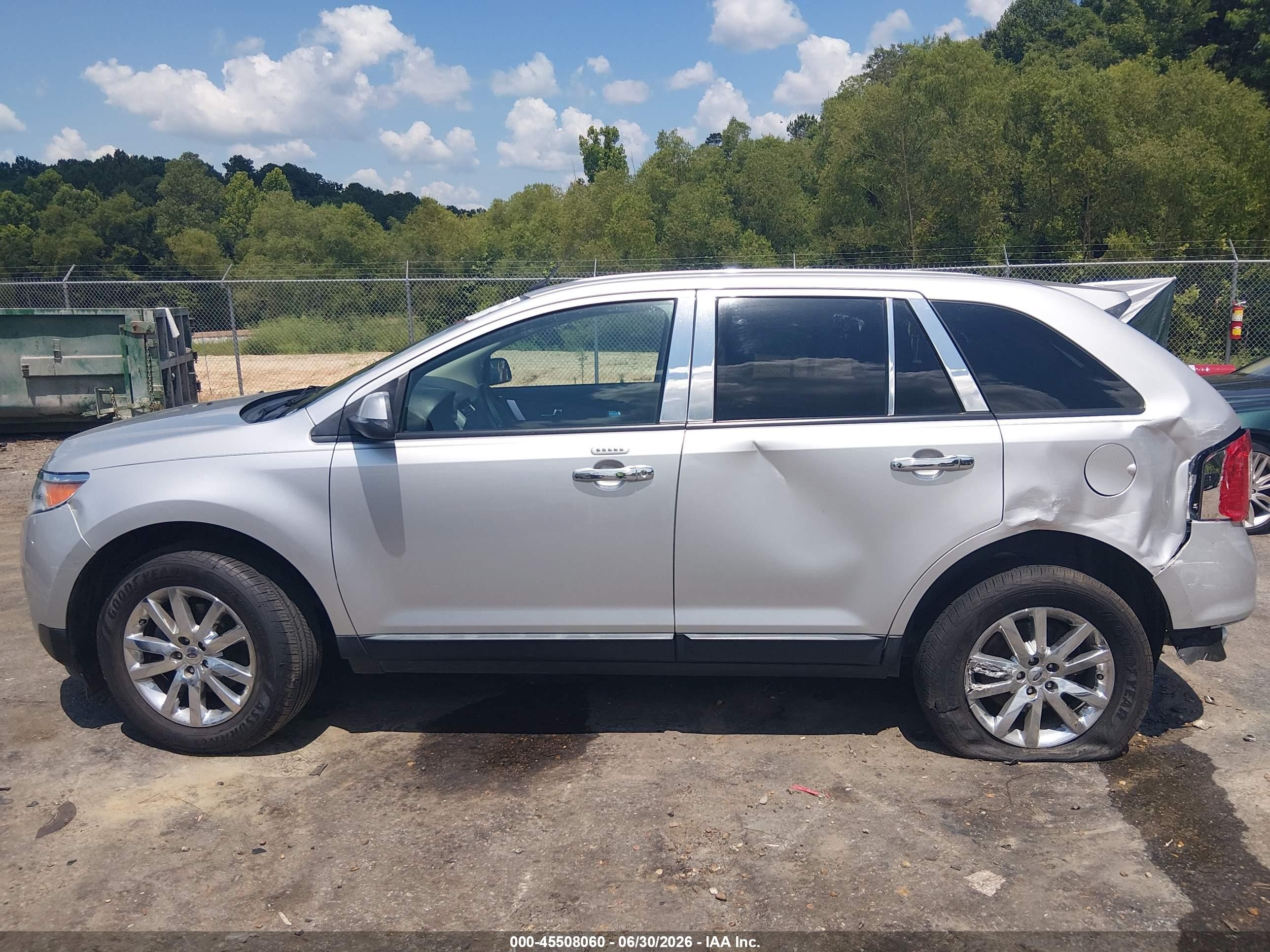 2014 Ford Edge Sel Silver vin: 2FMDK3JC7EBB37217