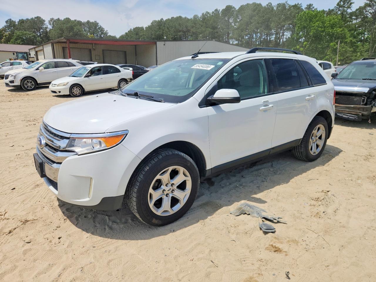 2014 Ford Edge Sel White vin: 2FMDK3JC7EBB45124
