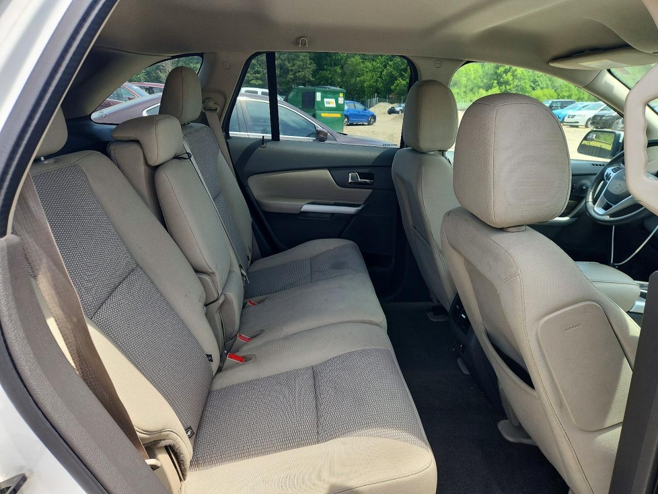 2014 Ford Edge Sel White vin: 2FMDK3JC7EBB45124