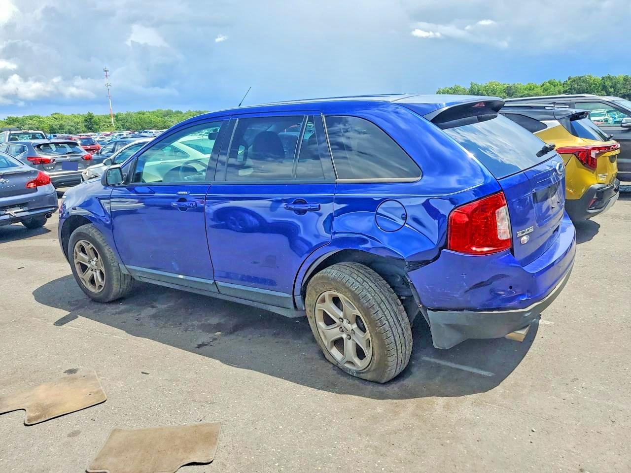 2014 Ford Edge Sel Blue vin: 2FMDK3JC7EBB51716
