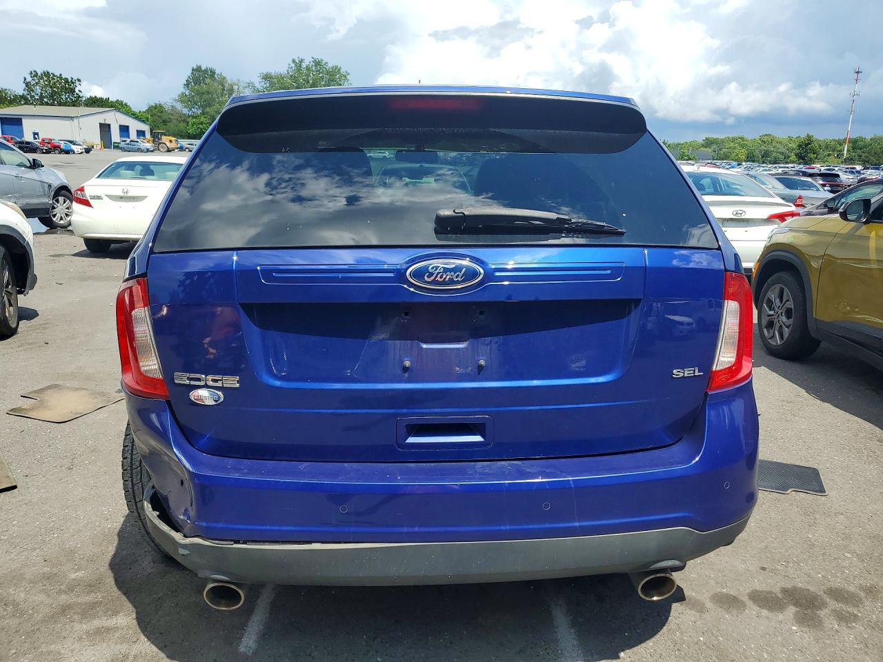 2014 Ford Edge Sel Blue vin: 2FMDK3JC7EBB51716