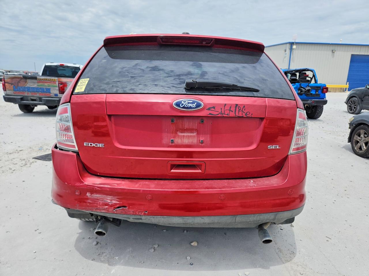 2010 Ford Edge Sel Red vin: 2FMDK3JC8ABB11770