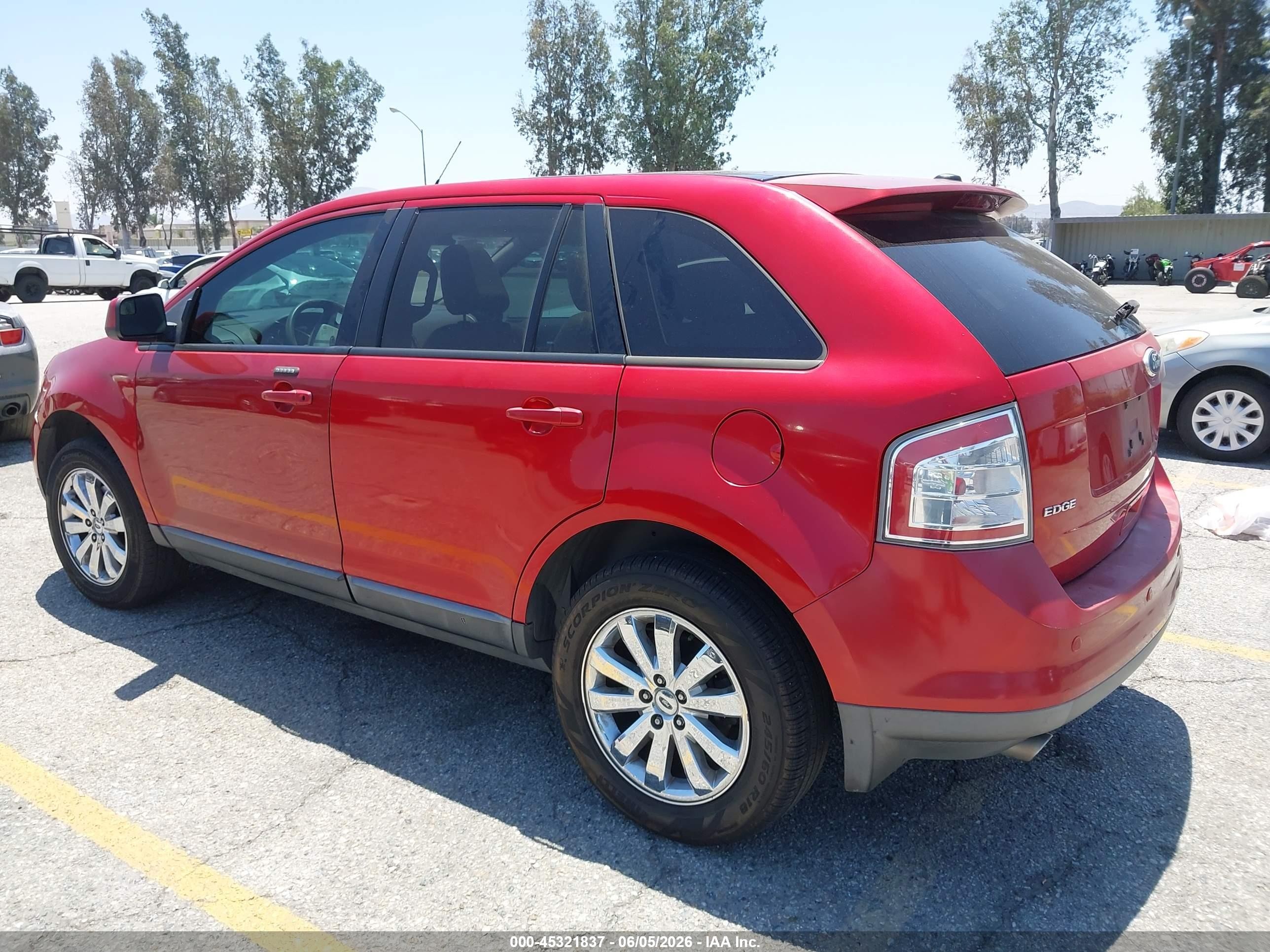 2010 Ford Edge Sel Red vin: 2FMDK3JC8ABB35888