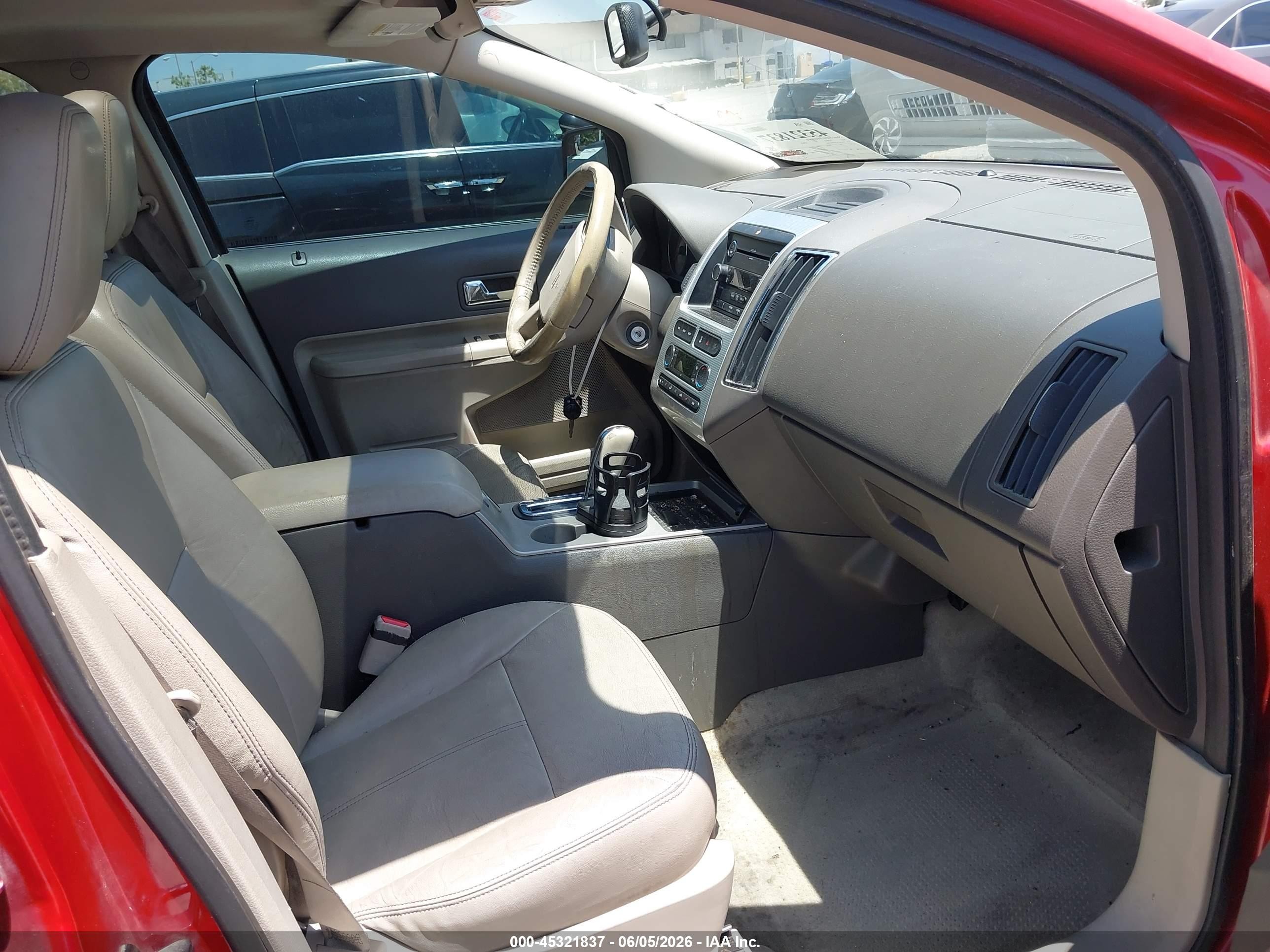 2010 Ford Edge Sel Red vin: 2FMDK3JC8ABB35888