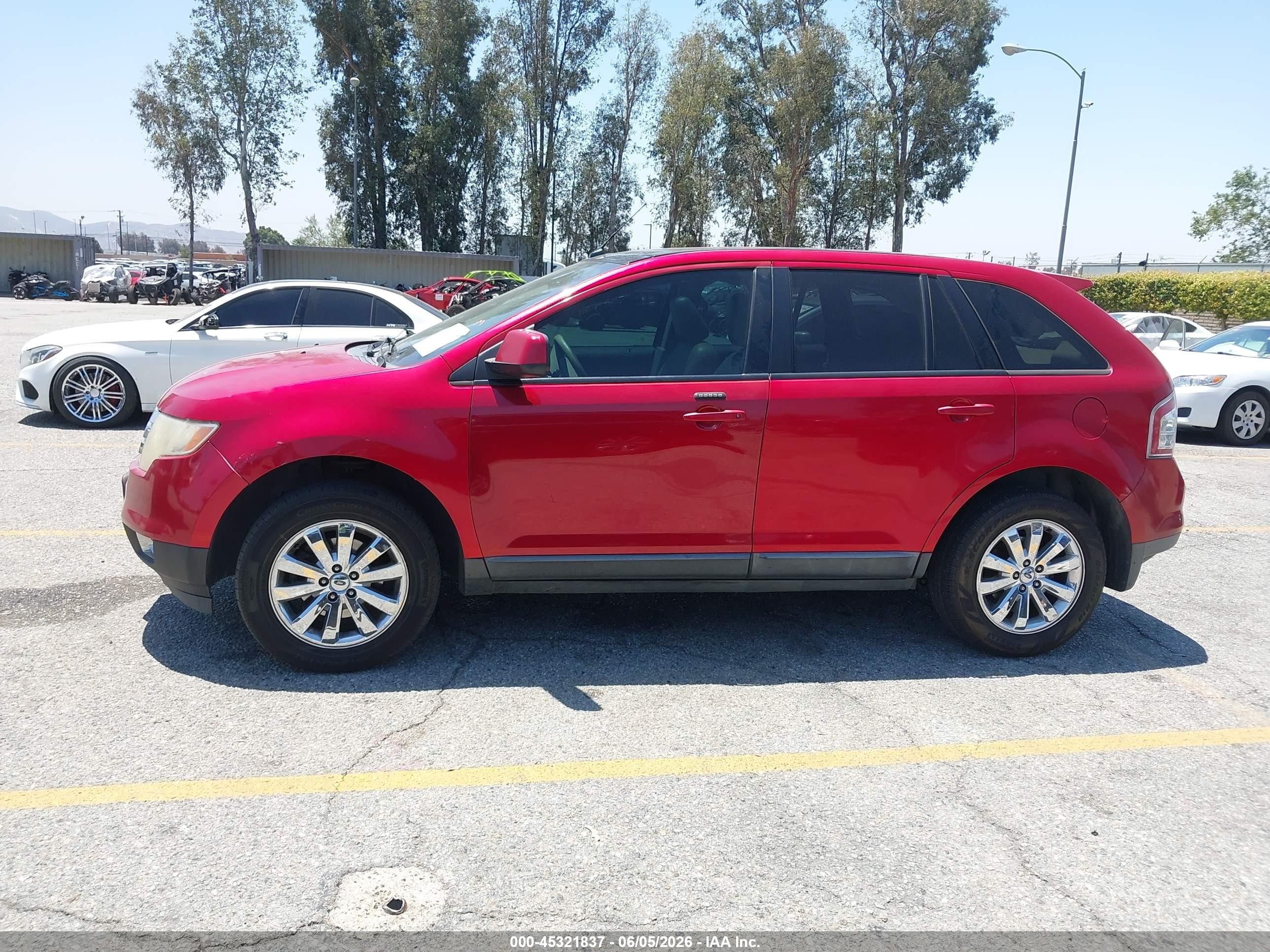 2010 Ford Edge Sel Red vin: 2FMDK3JC8ABB35888