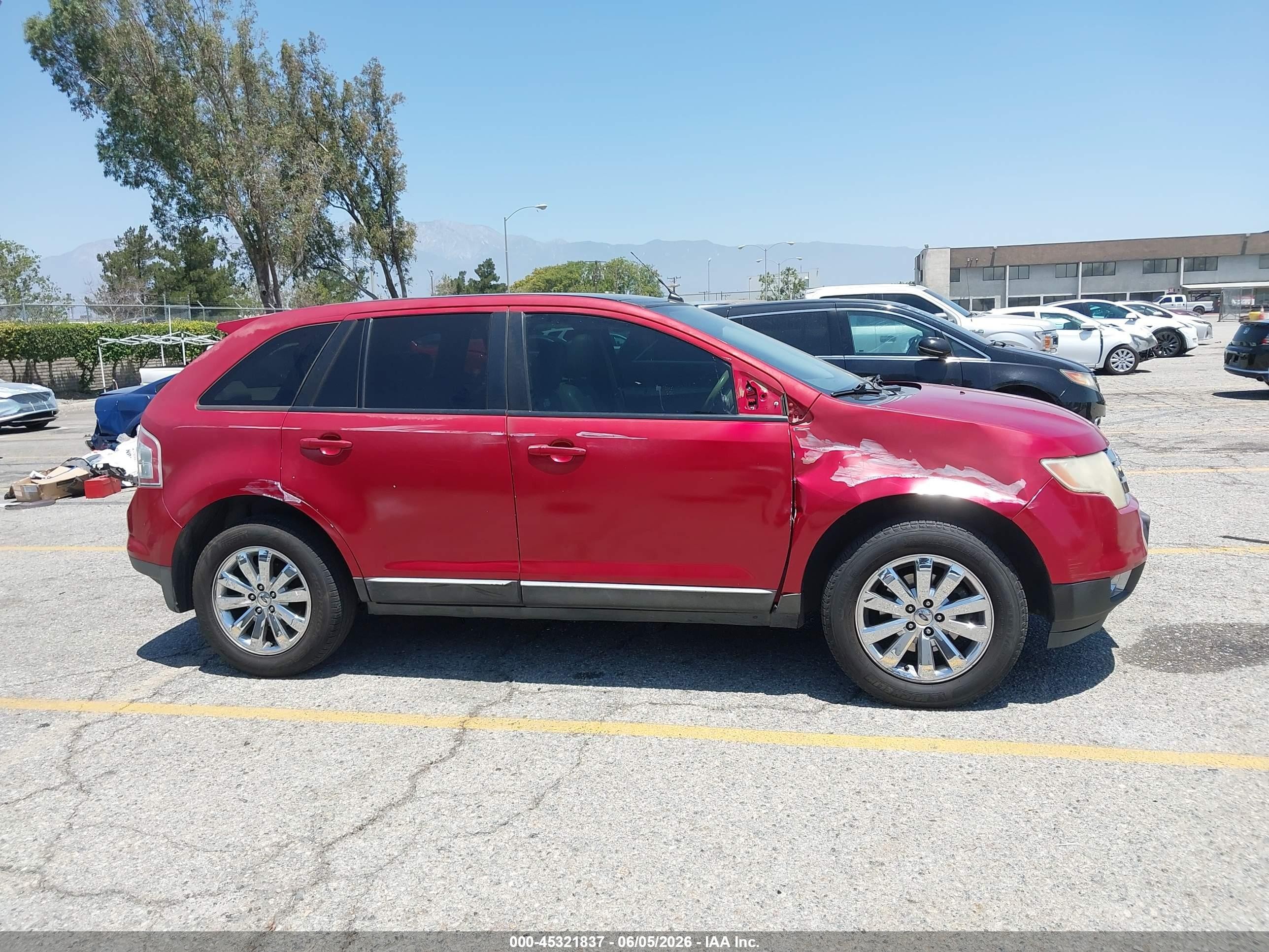 2010 Ford Edge Sel Red vin: 2FMDK3JC8ABB35888