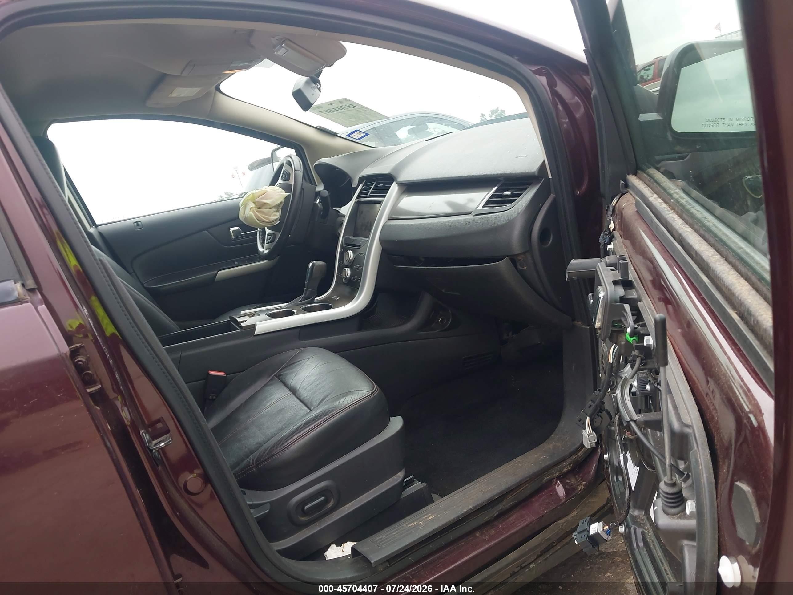 2011 Ford Edge Sel Burgundy vin: 2FMDK3JC8BBA01724