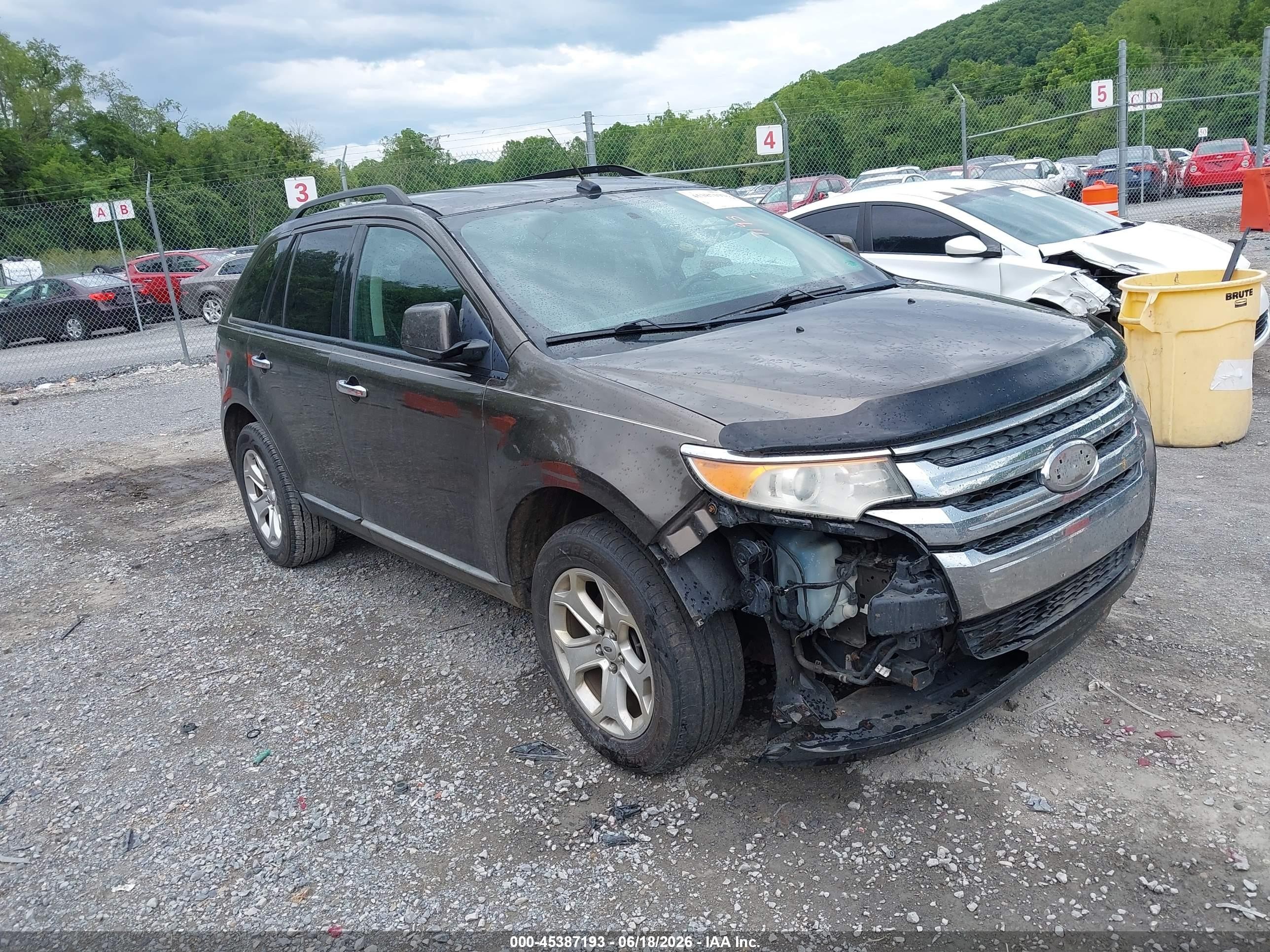2011 Ford Edge Sel Dark Brown vin: 2FMDK3JC8BBA26476