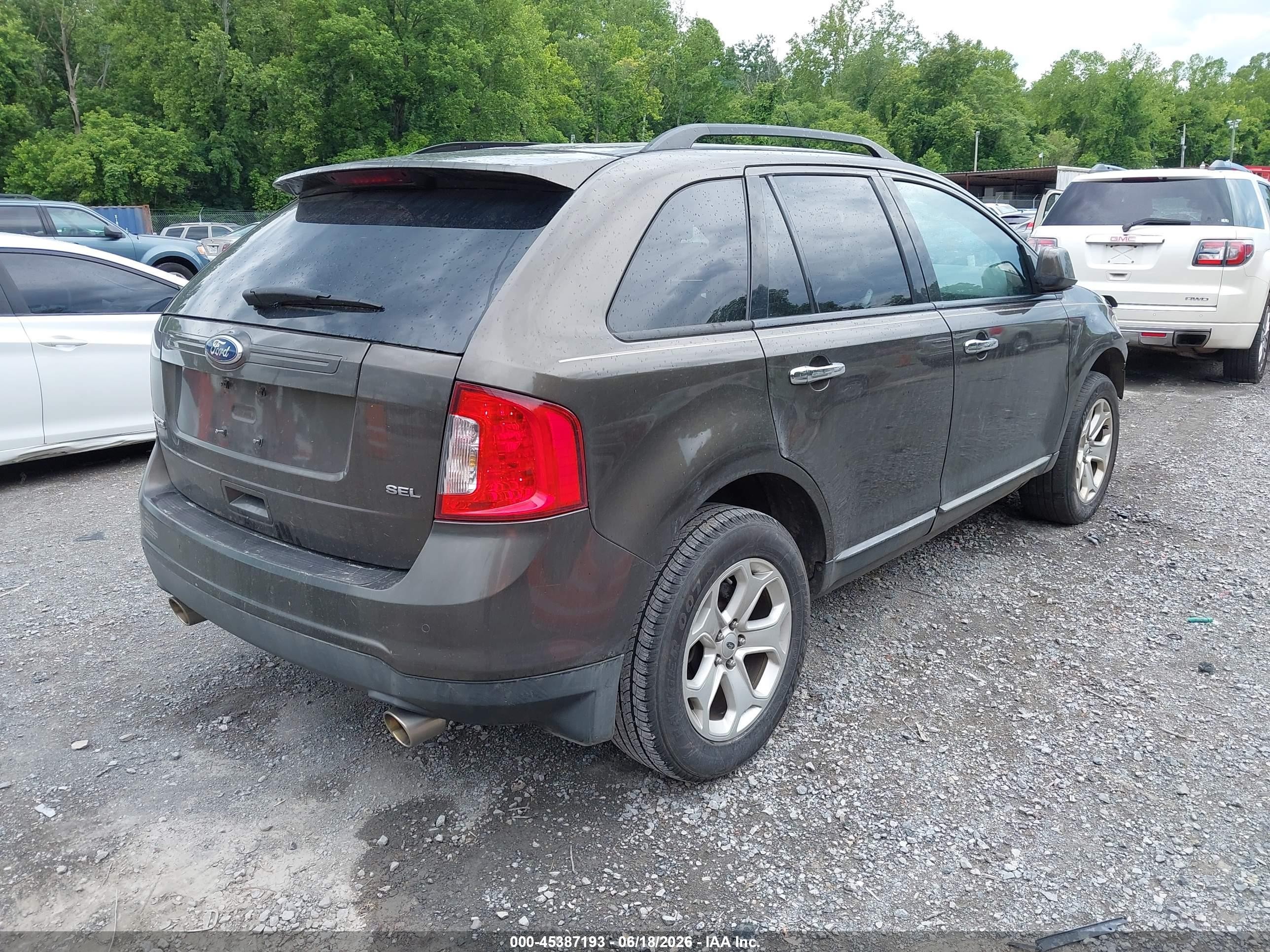 2011 Ford Edge Sel Dark Brown vin: 2FMDK3JC8BBA26476