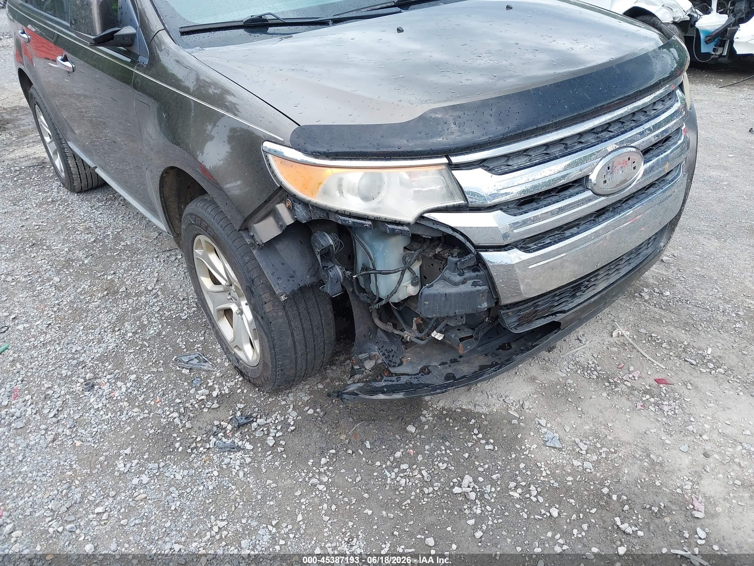 2011 Ford Edge Sel Dark Brown vin: 2FMDK3JC8BBA26476