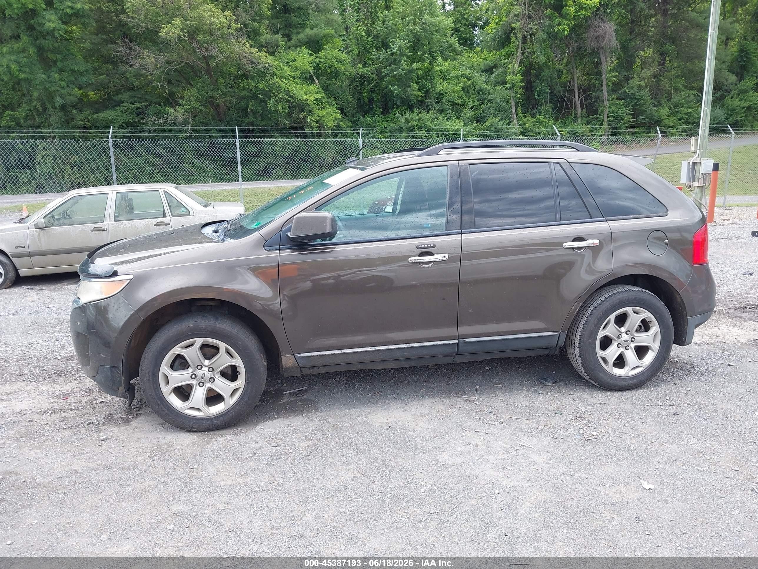 2011 Ford Edge Sel Dark Brown vin: 2FMDK3JC8BBA26476