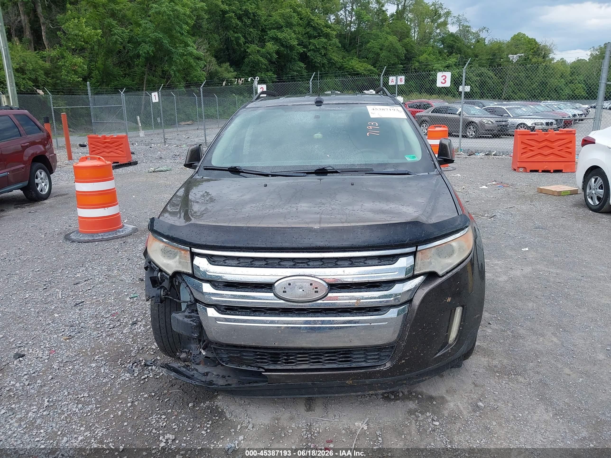 2011 Ford Edge Sel Dark Brown vin: 2FMDK3JC8BBA26476