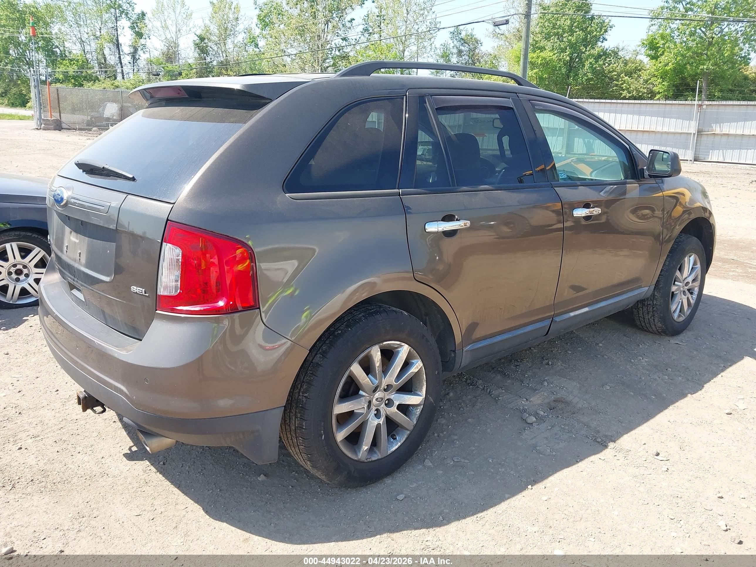 2011 Ford Edge Sel Brown vin: 2FMDK3JC8BBA29751