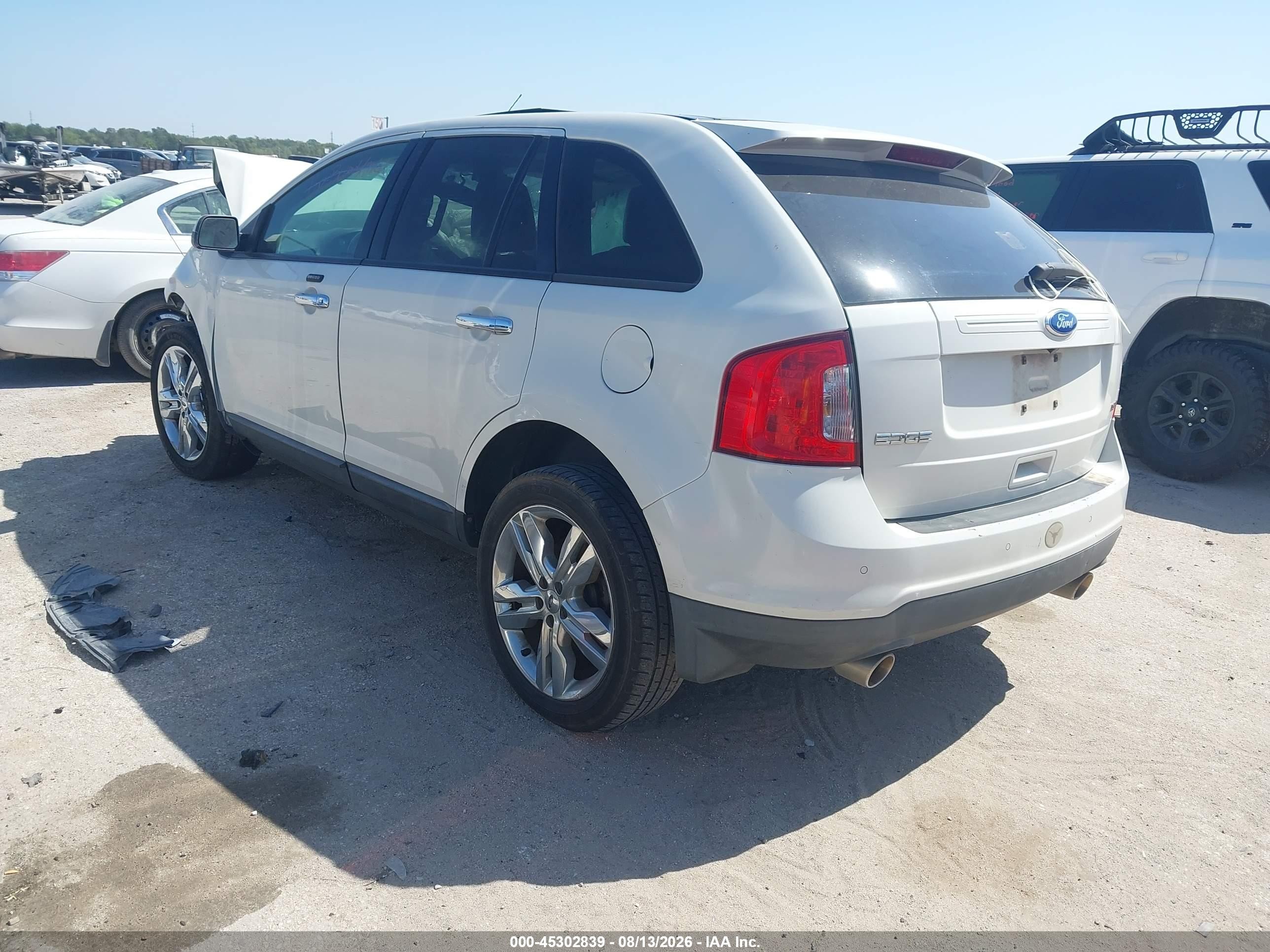 2011 Ford Edge Sel White vin: 2FMDK3JC8BBA96656