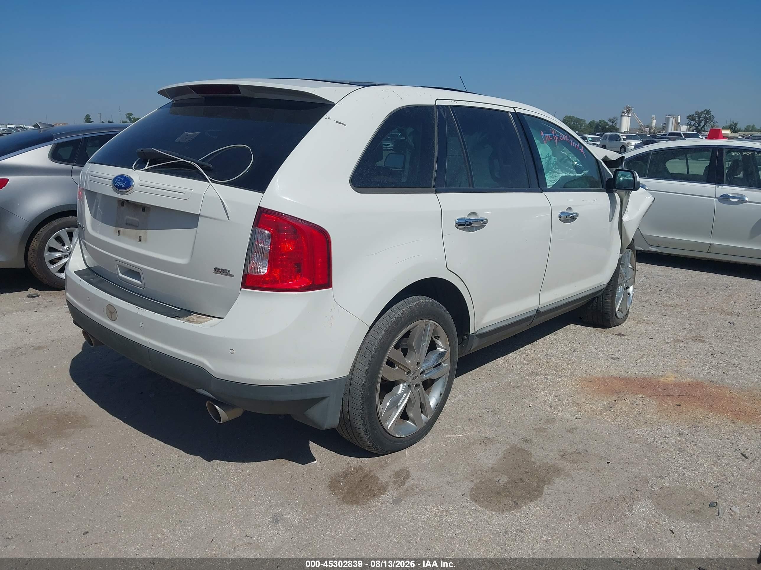 2011 Ford Edge Sel White vin: 2FMDK3JC8BBA96656
