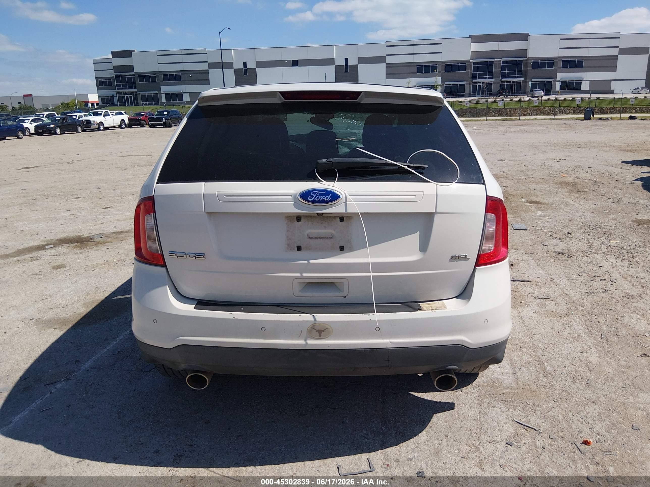 2011 Ford Edge Sel White vin: 2FMDK3JC8BBA96656