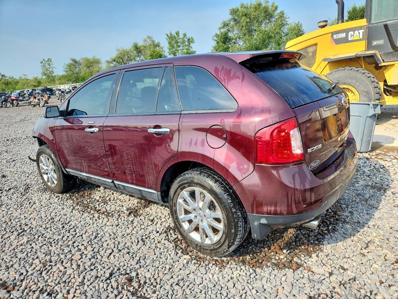 2011 Ford Edge Sel Burgundy vin: 2FMDK3JC8BBB33852