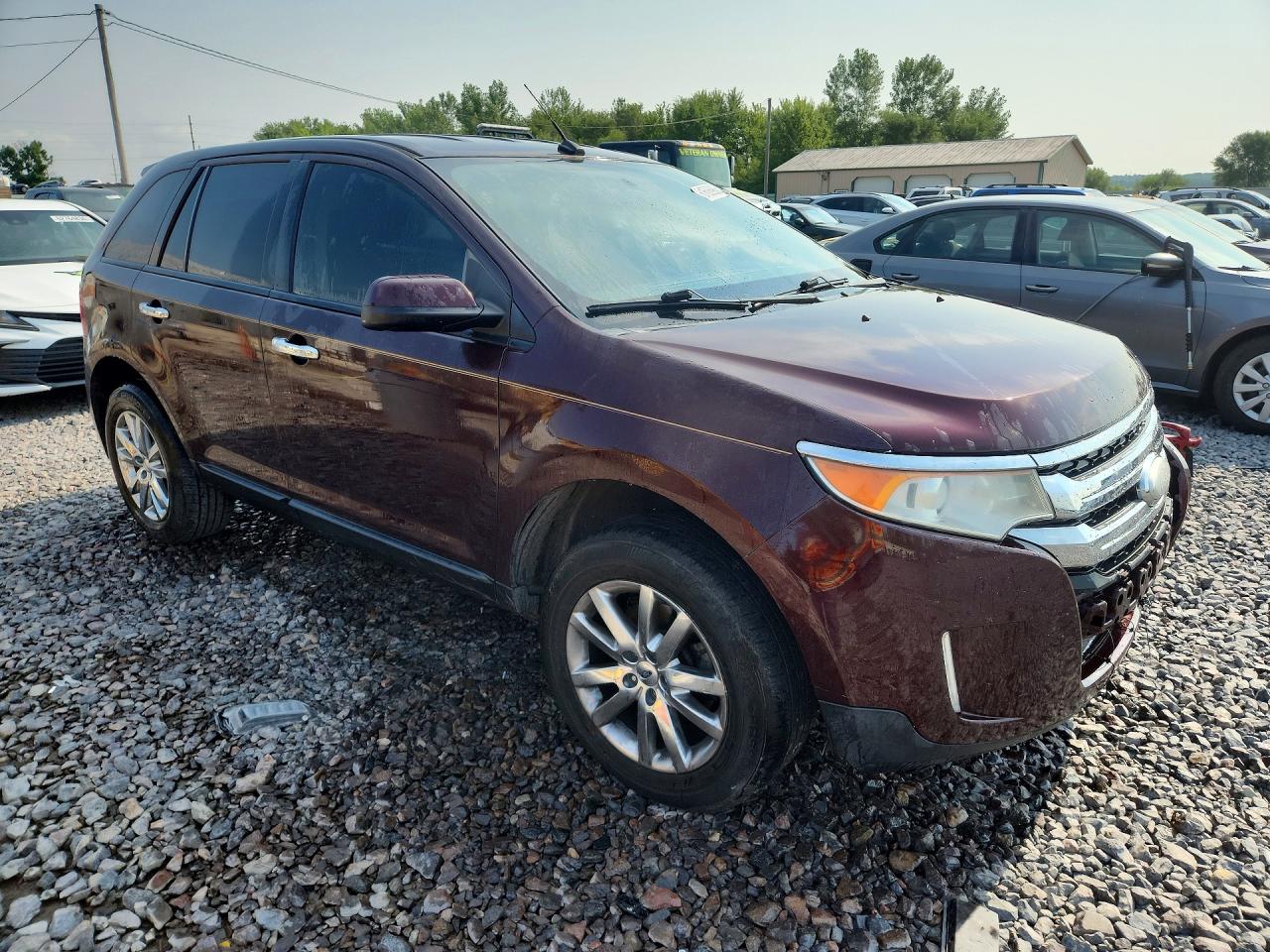 2011 Ford Edge Sel Burgundy vin: 2FMDK3JC8BBB33852