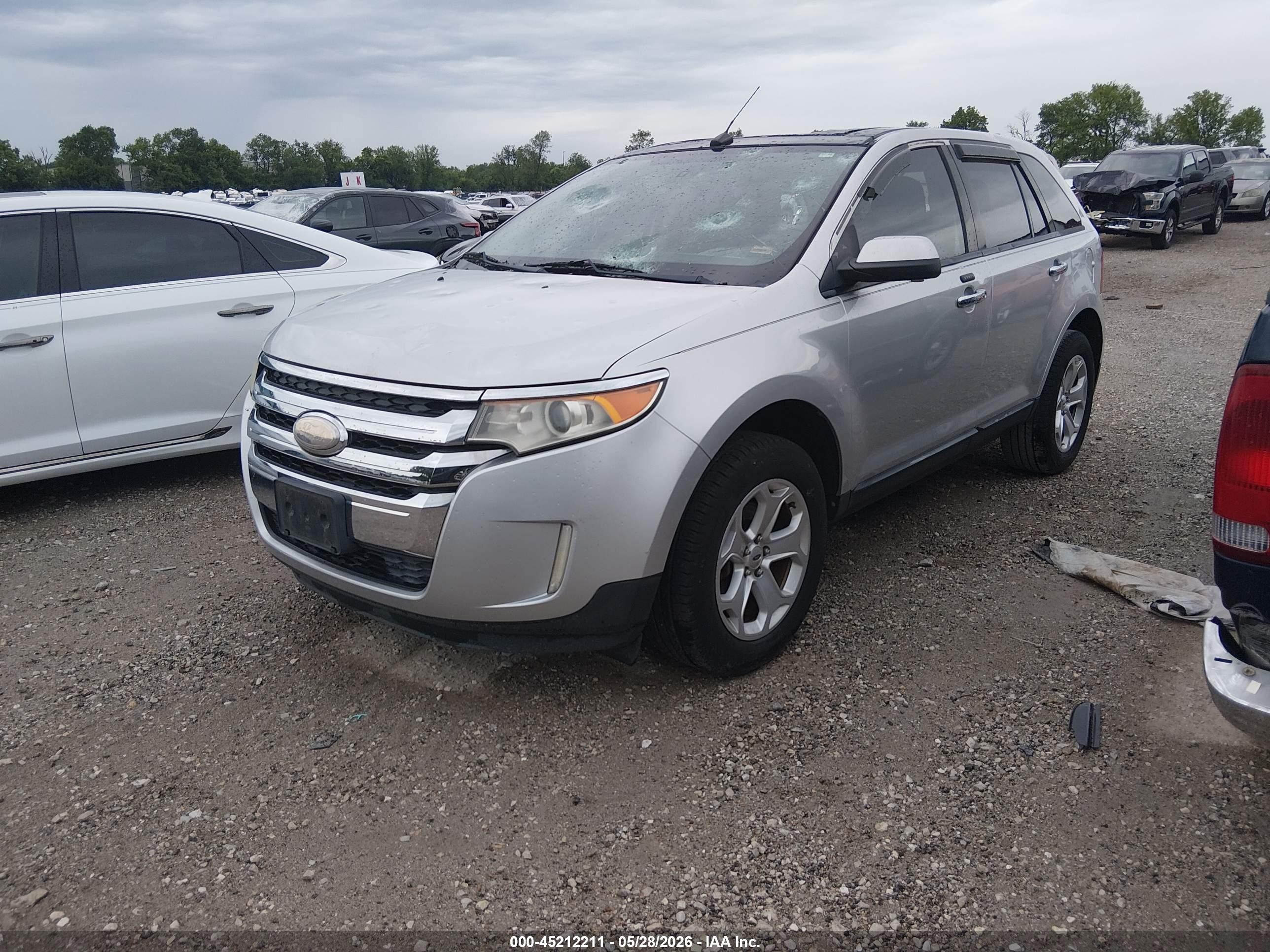 2011 Ford Edge Sel Silver vin: 2FMDK3JC8BBB38646