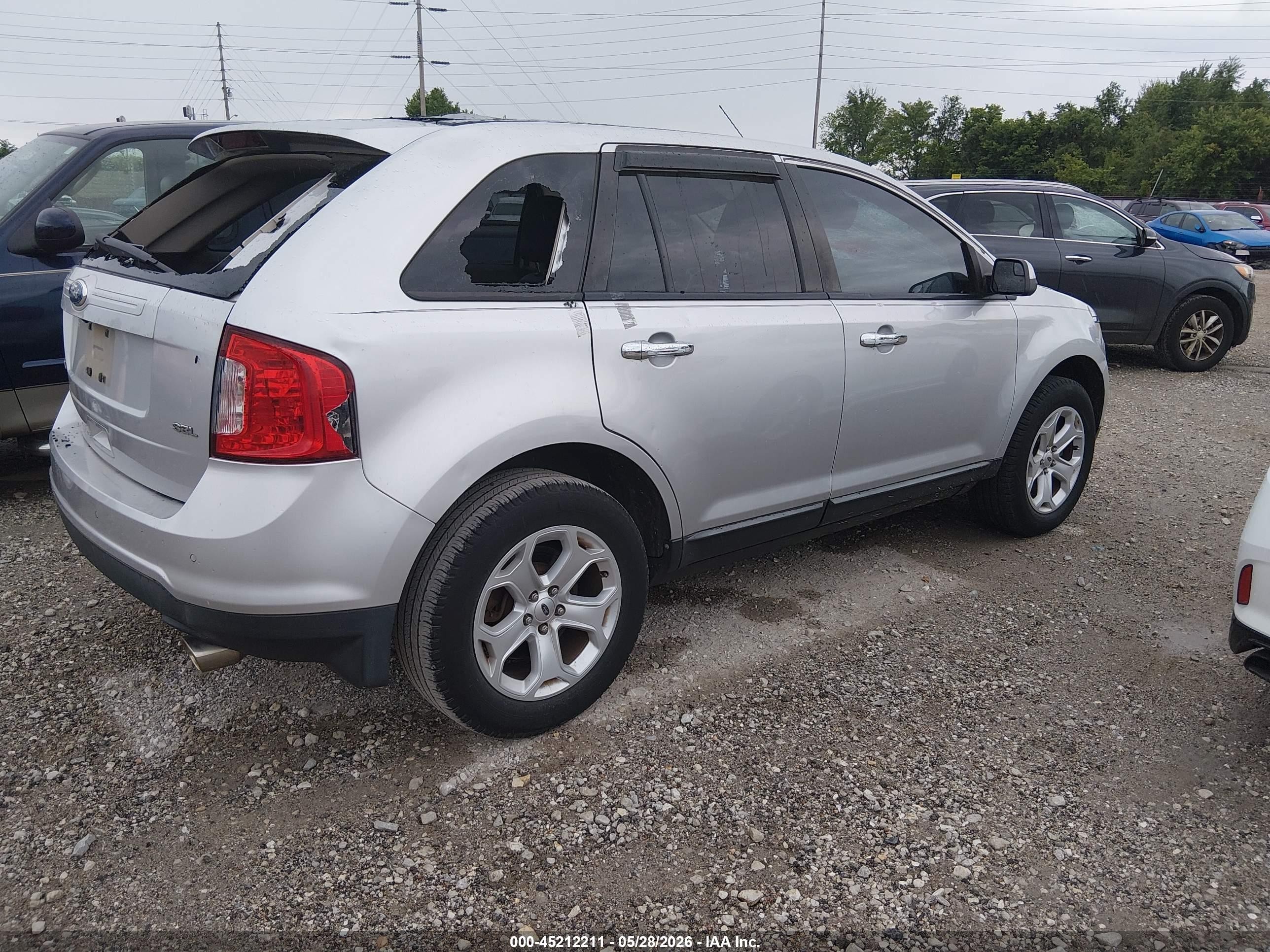 2011 Ford Edge Sel Silver vin: 2FMDK3JC8BBB38646