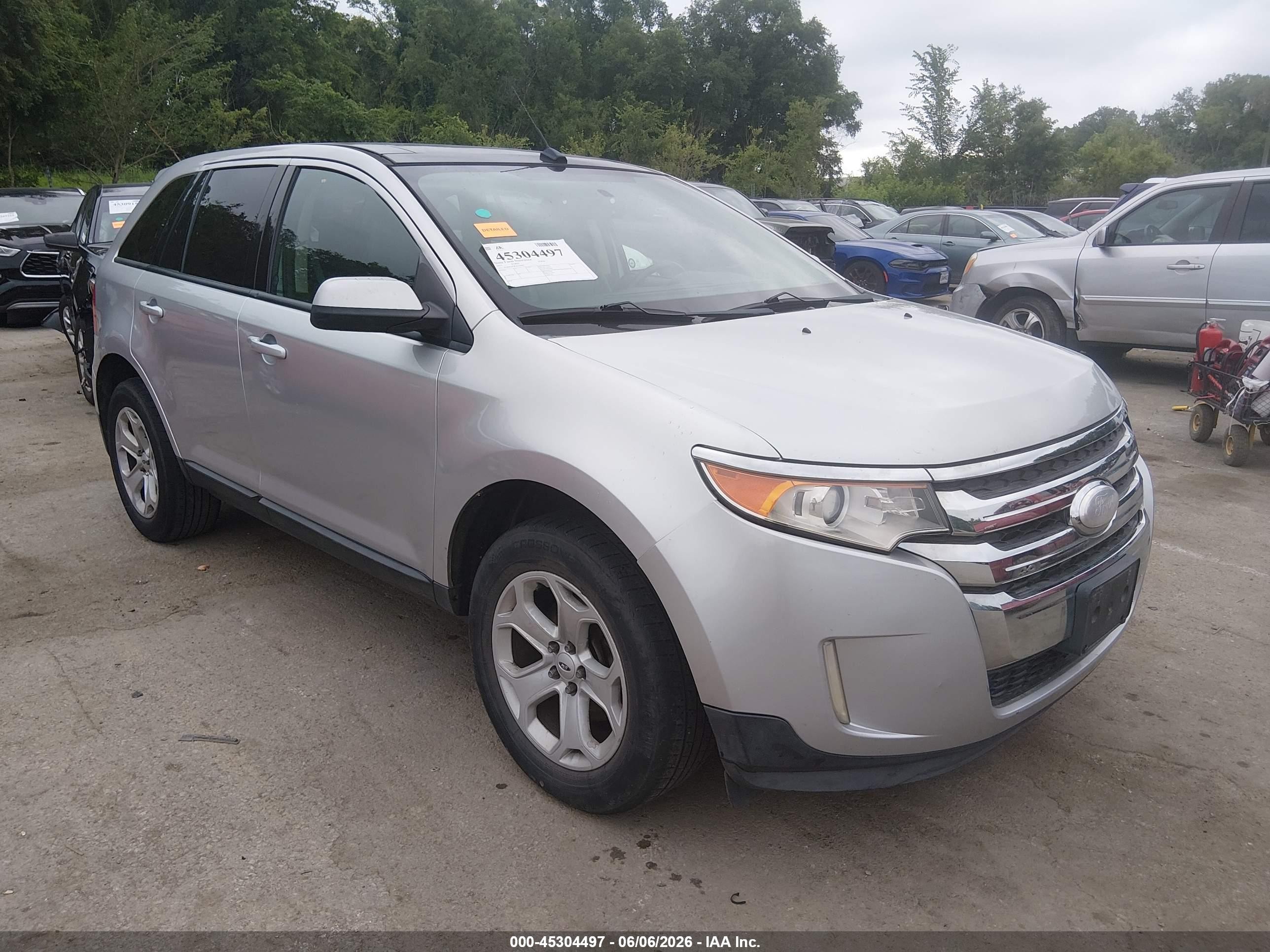 2012 Ford Edge Sel Silver vin: 2FMDK3JC8CBA38404