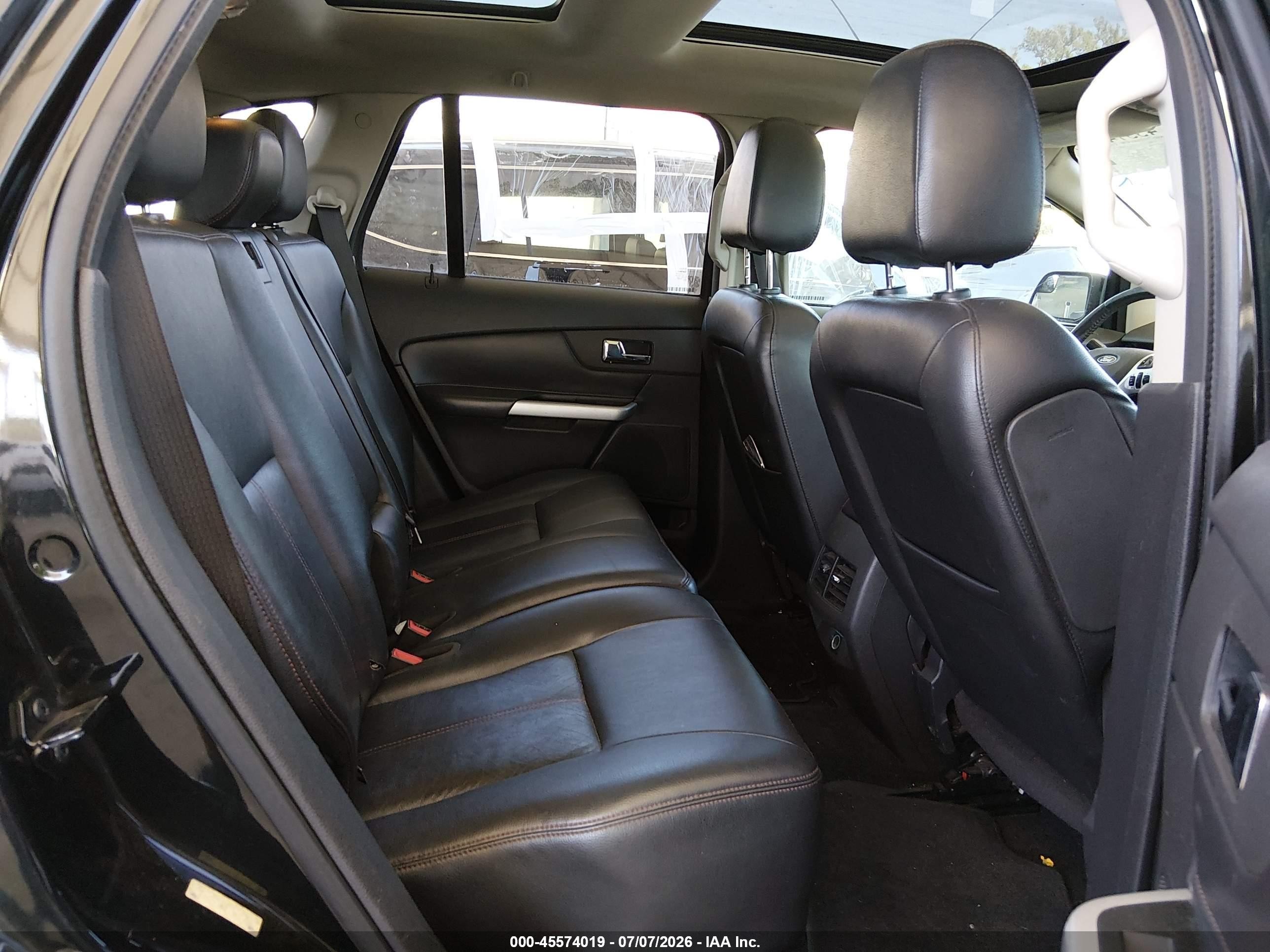 2012 Ford Edge Sel Черный vin: 2FMDK3JC8CBA49807
