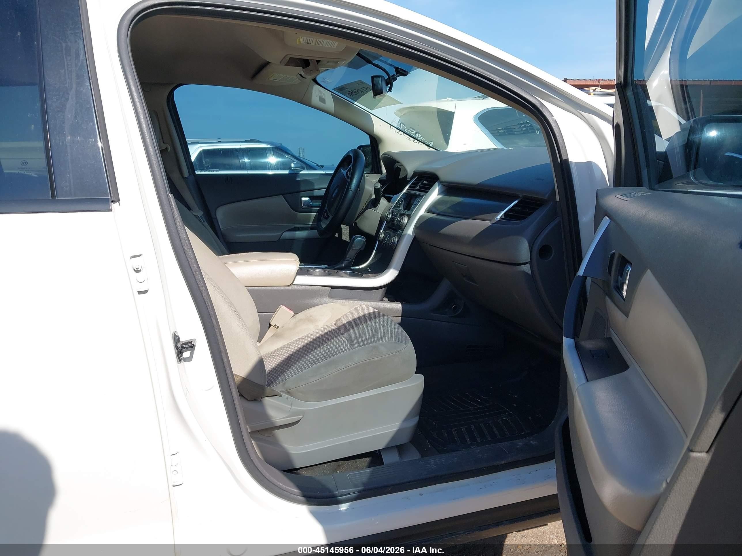 2013 Ford Edge Sel White vin: 2FMDK3JC8DBA32524