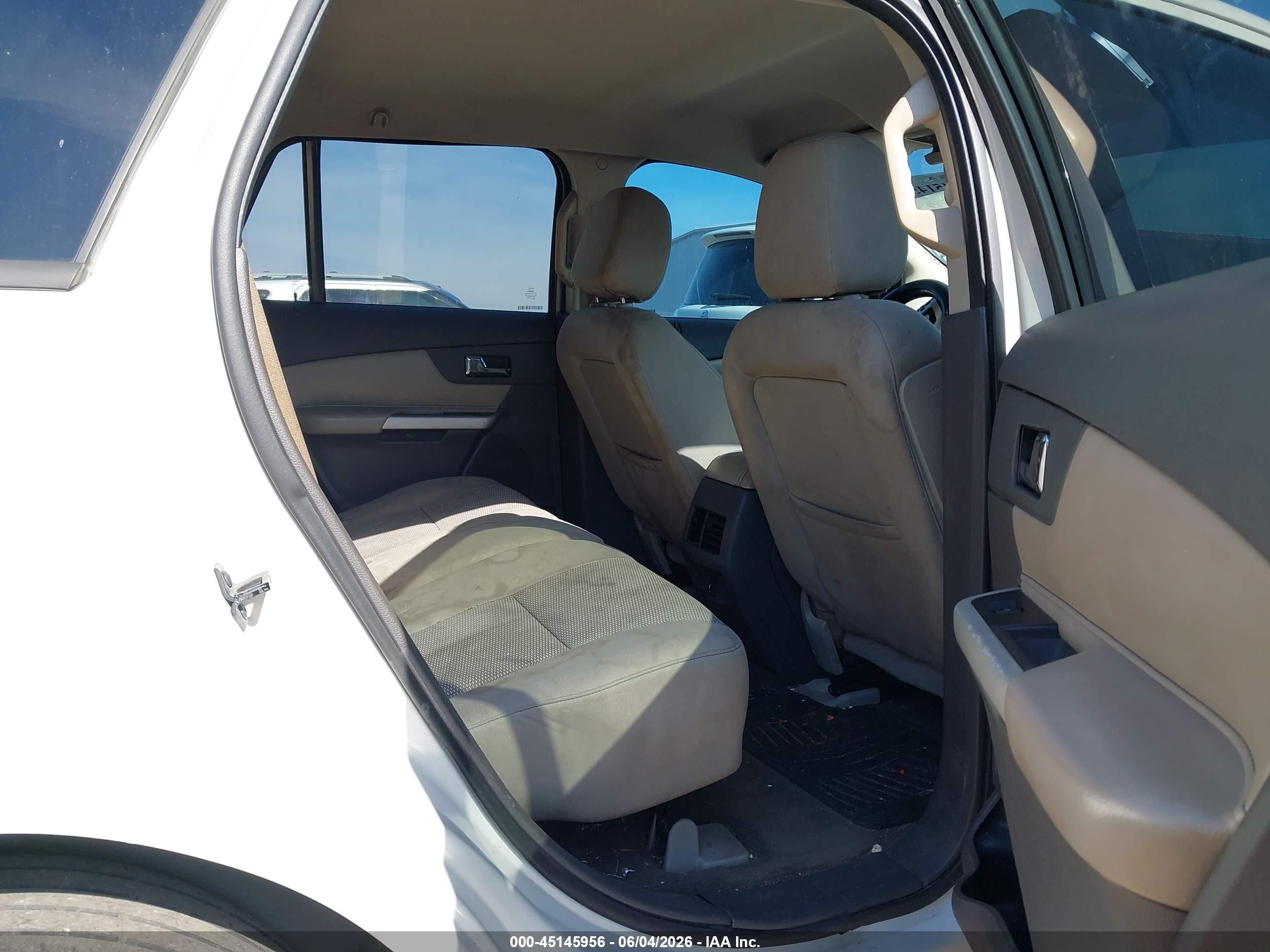 2013 Ford Edge Sel White vin: 2FMDK3JC8DBA32524