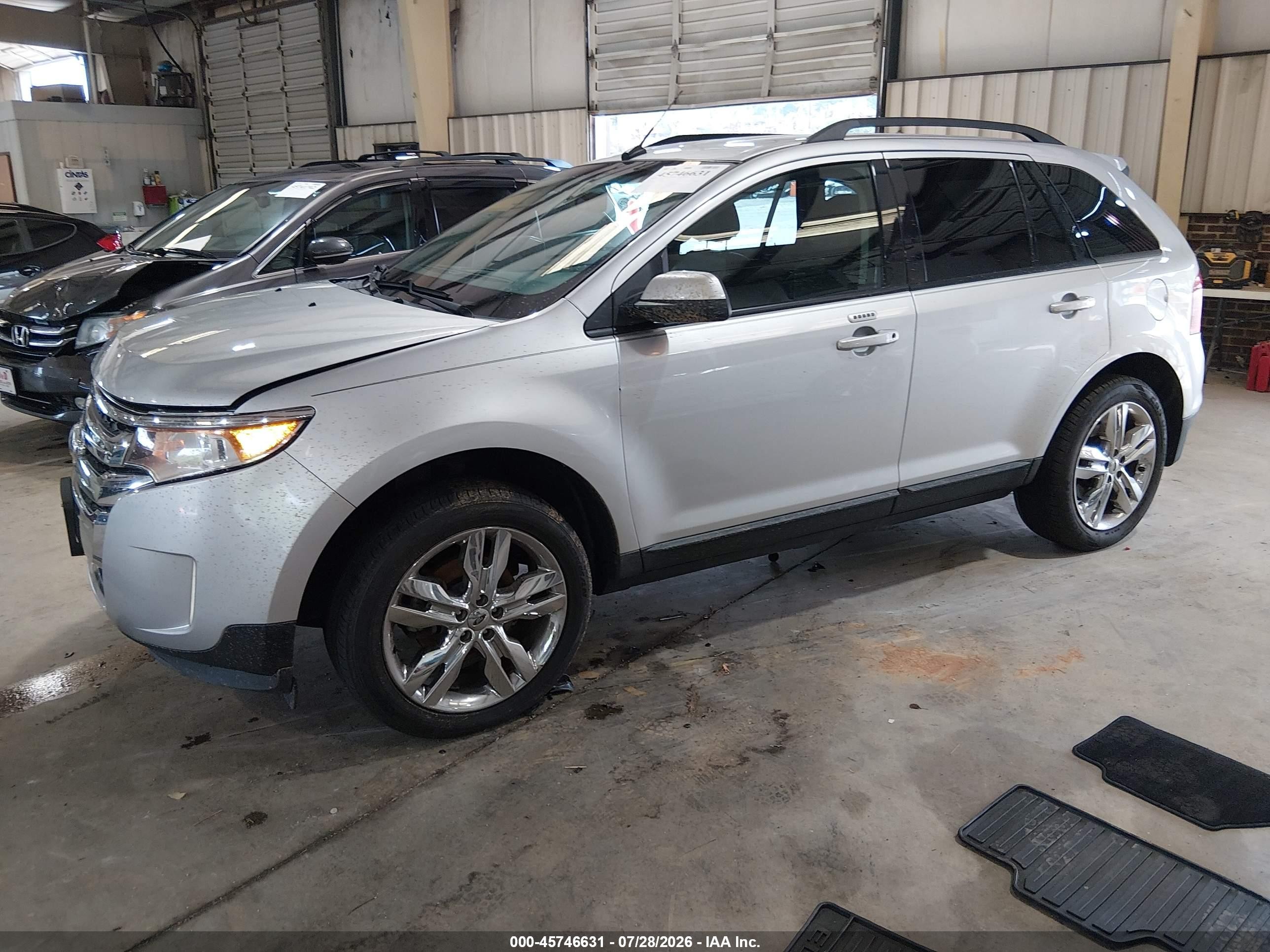 2013 Ford Edge Sel Silver vin: 2FMDK3JC8DBB19582