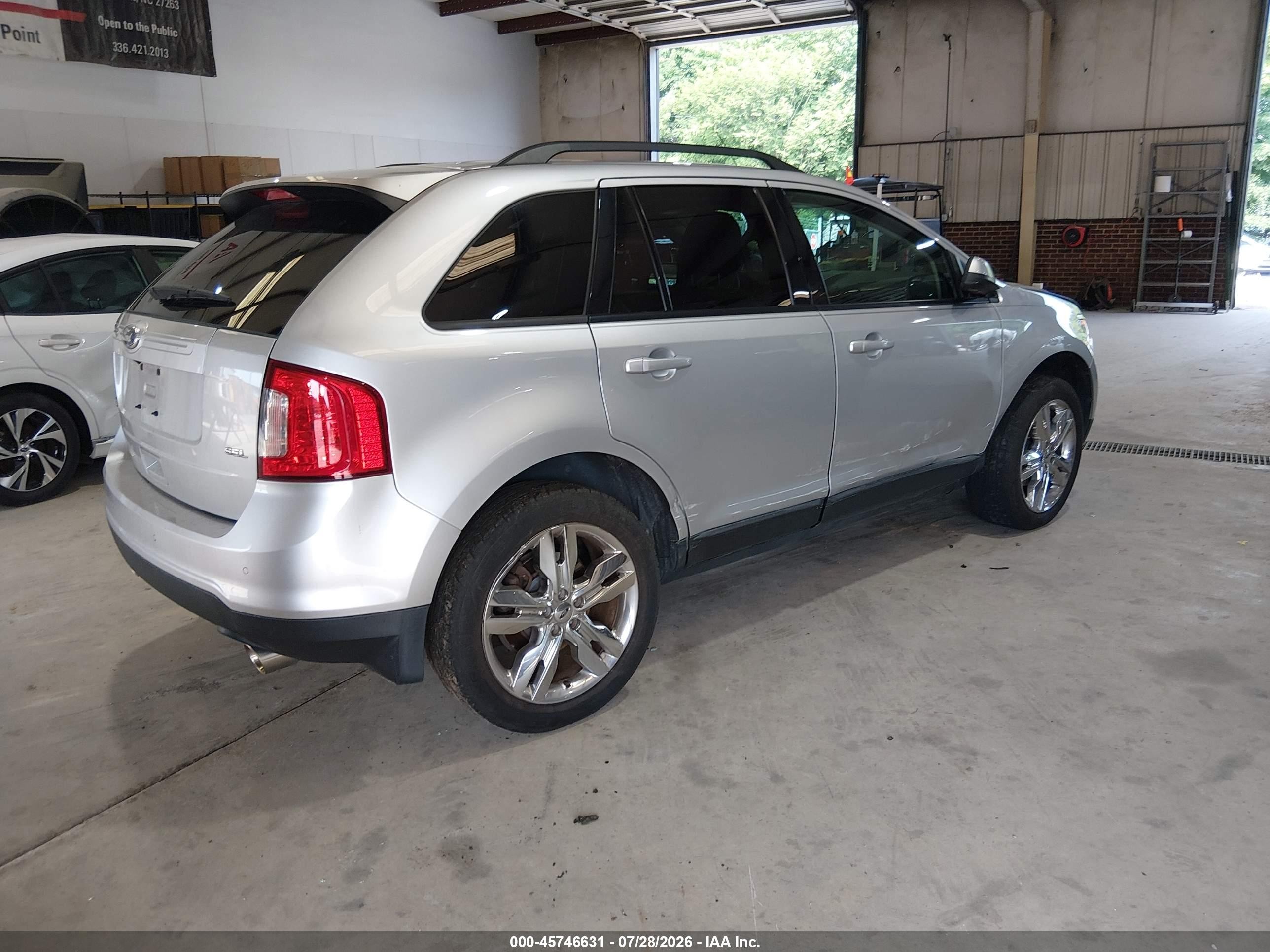 2013 Ford Edge Sel Silver vin: 2FMDK3JC8DBB19582