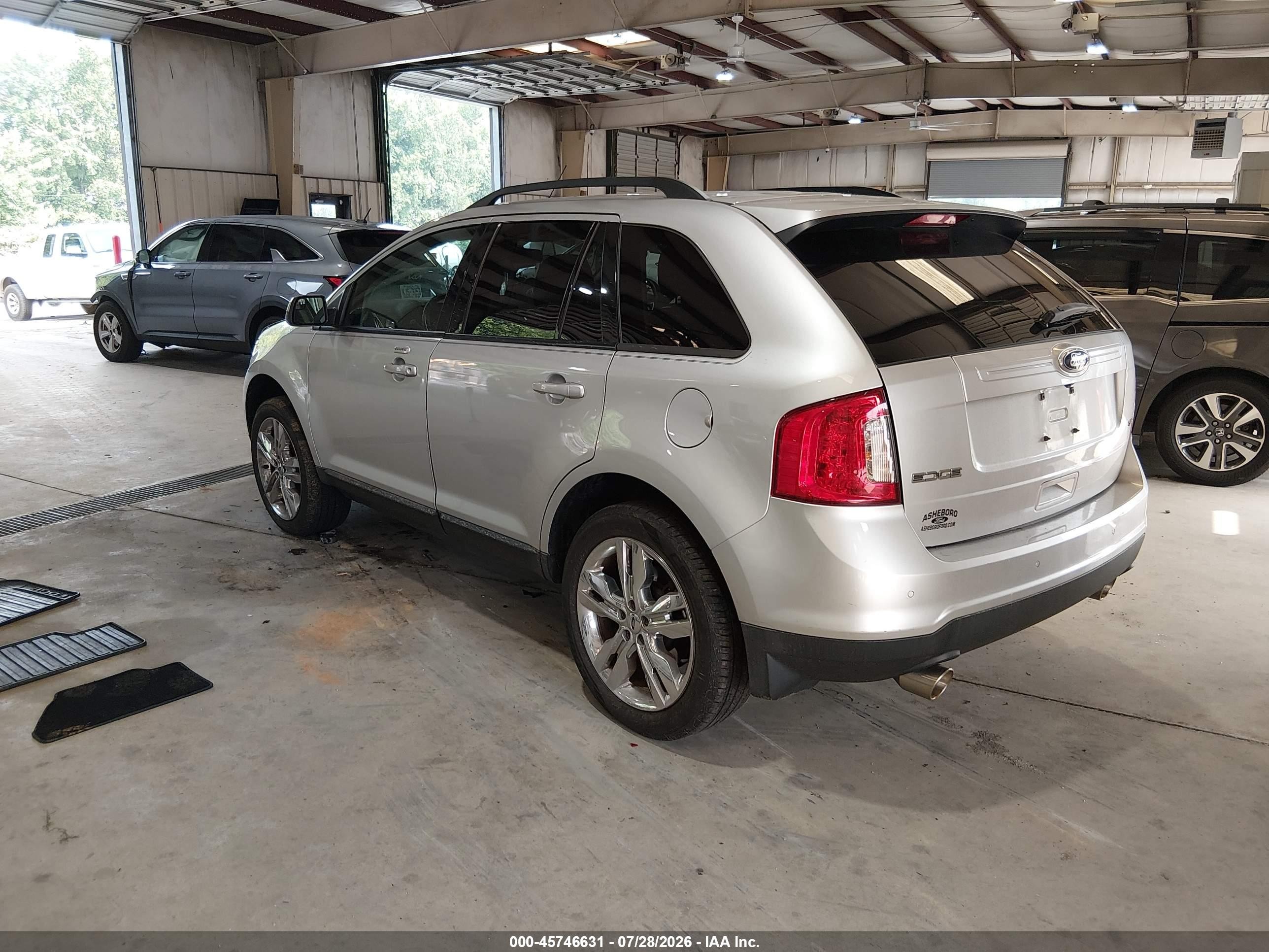 2013 Ford Edge Sel Silver vin: 2FMDK3JC8DBB19582