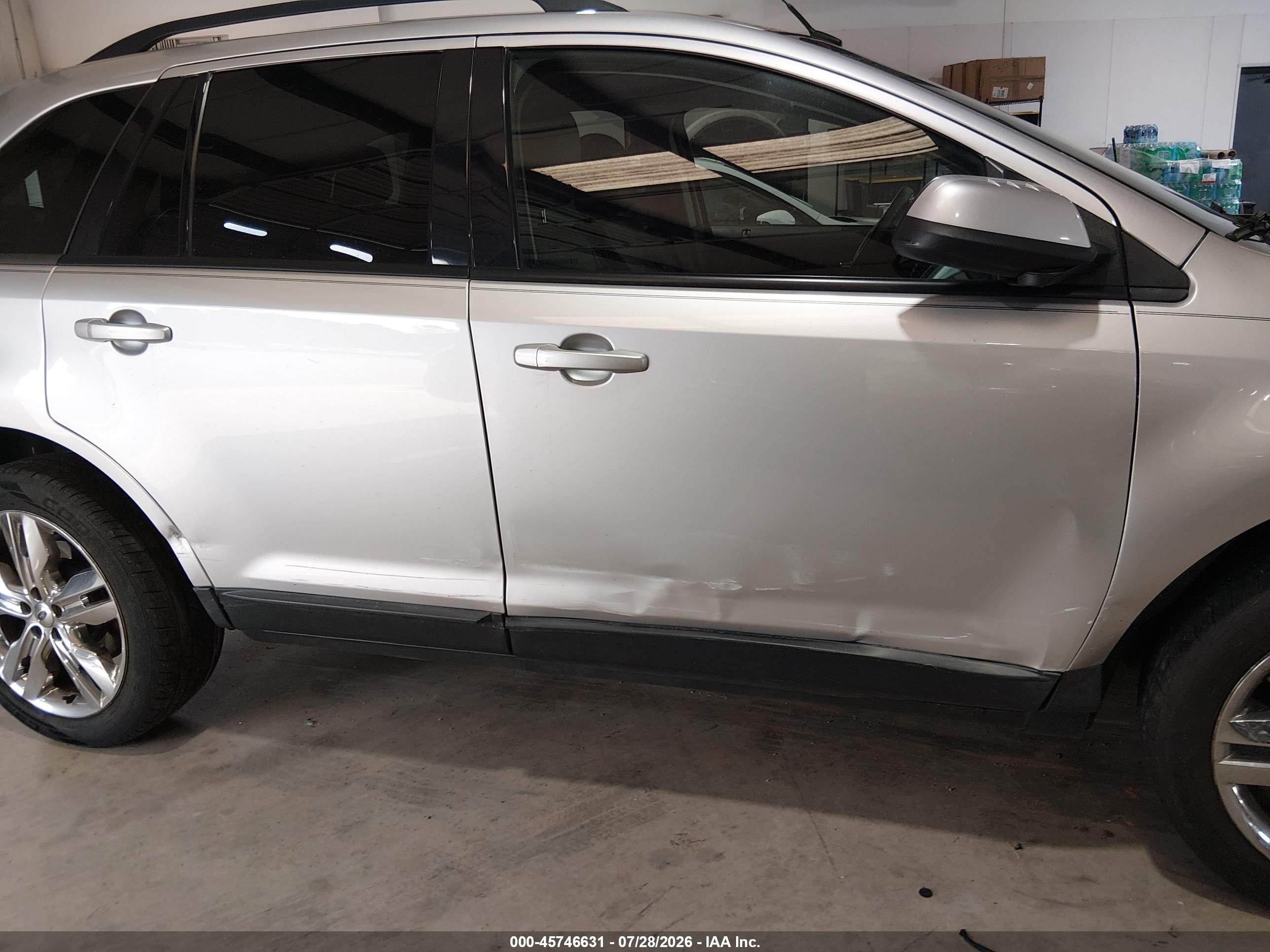 2013 Ford Edge Sel Silver vin: 2FMDK3JC8DBB19582