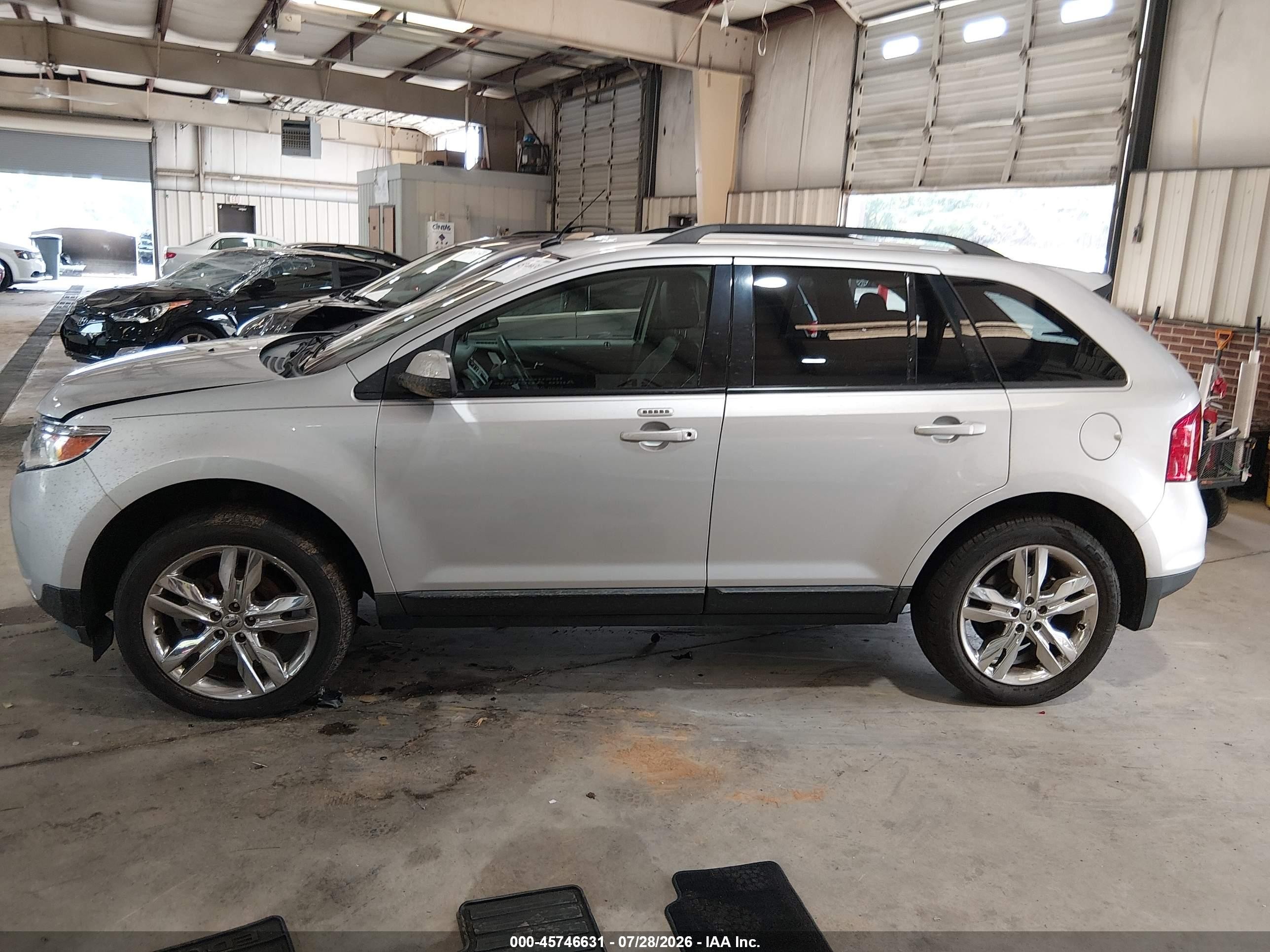 2013 Ford Edge Sel Silver vin: 2FMDK3JC8DBB19582