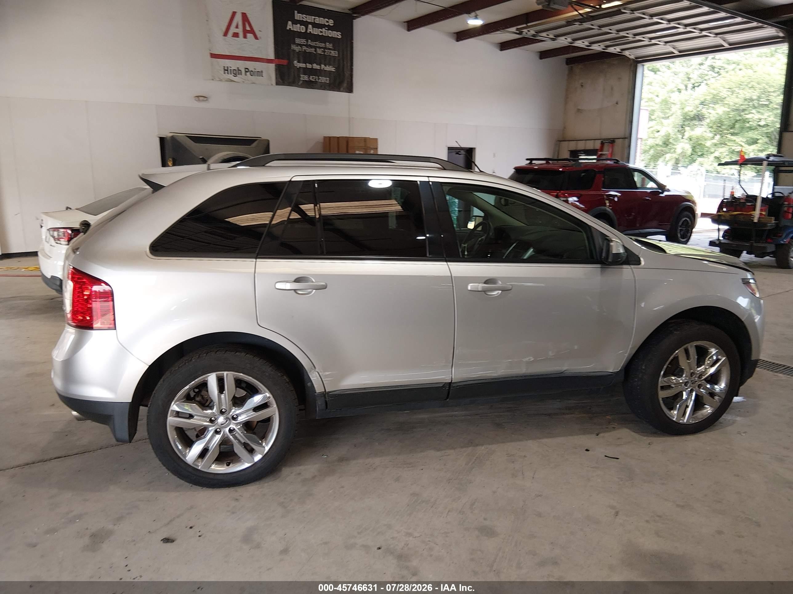2013 Ford Edge Sel Silver vin: 2FMDK3JC8DBB19582