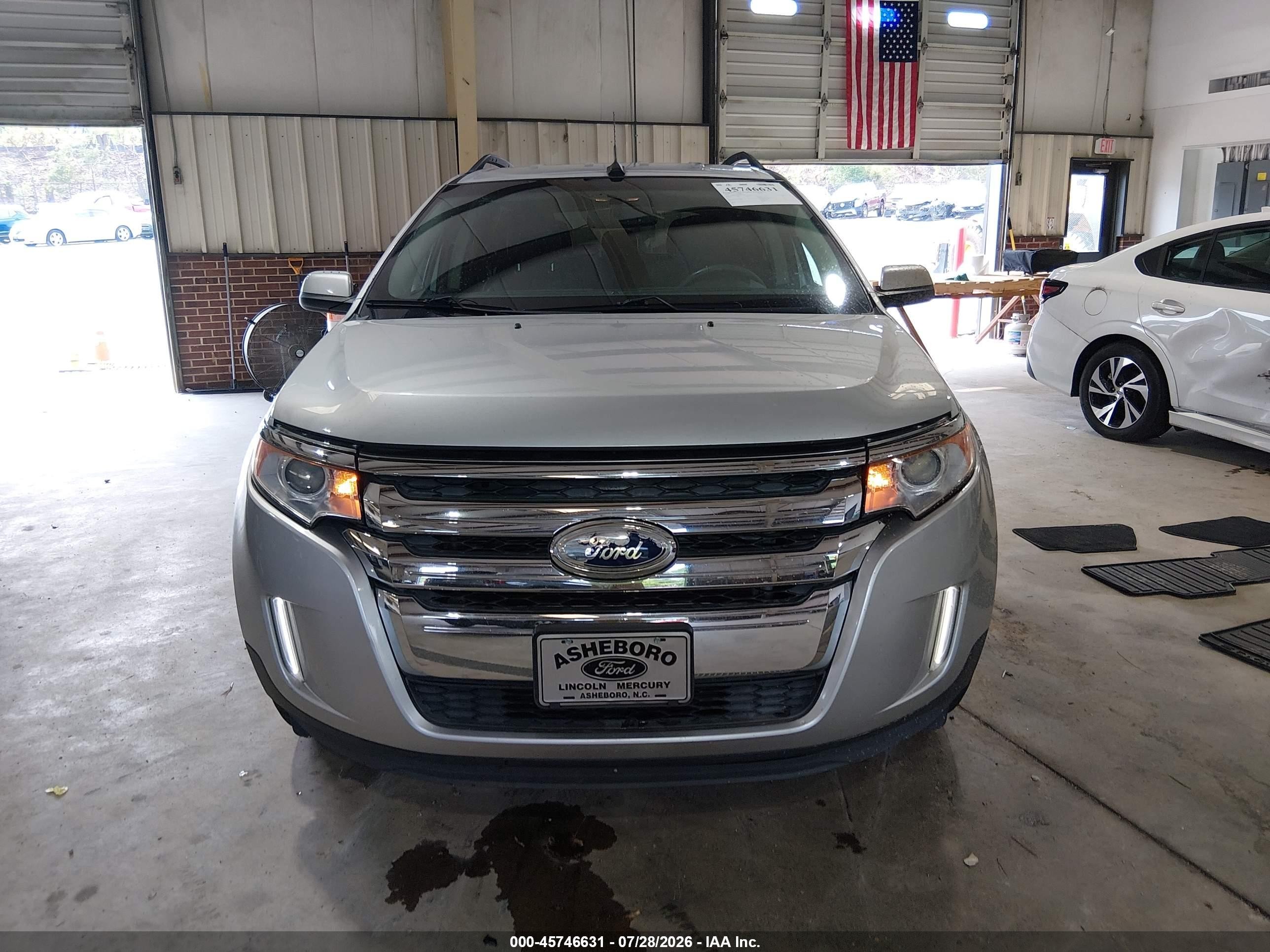 2013 Ford Edge Sel Silver vin: 2FMDK3JC8DBB19582