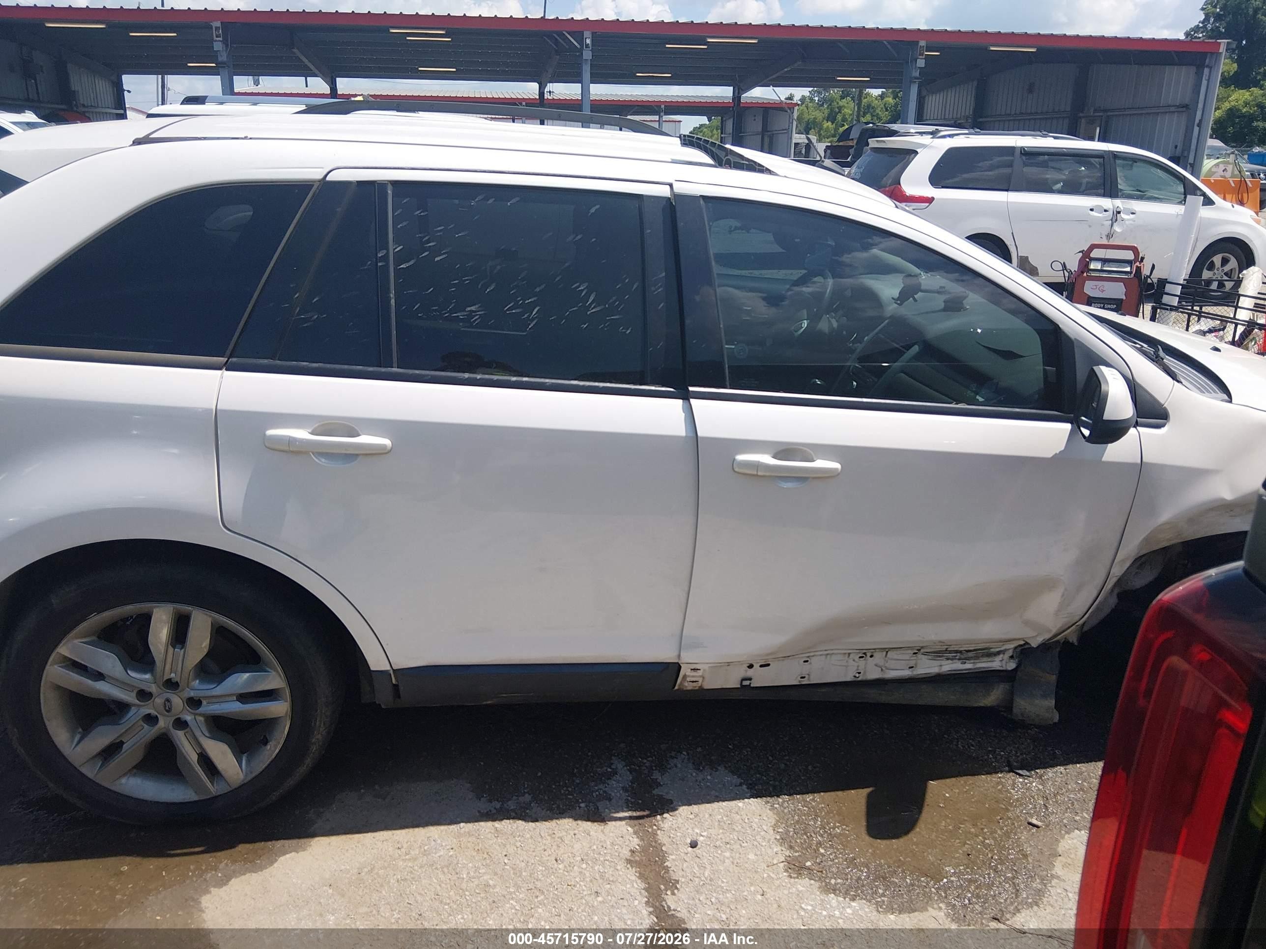 2013 Ford Edge Sel White vin: 2FMDK3JC8DBB29674